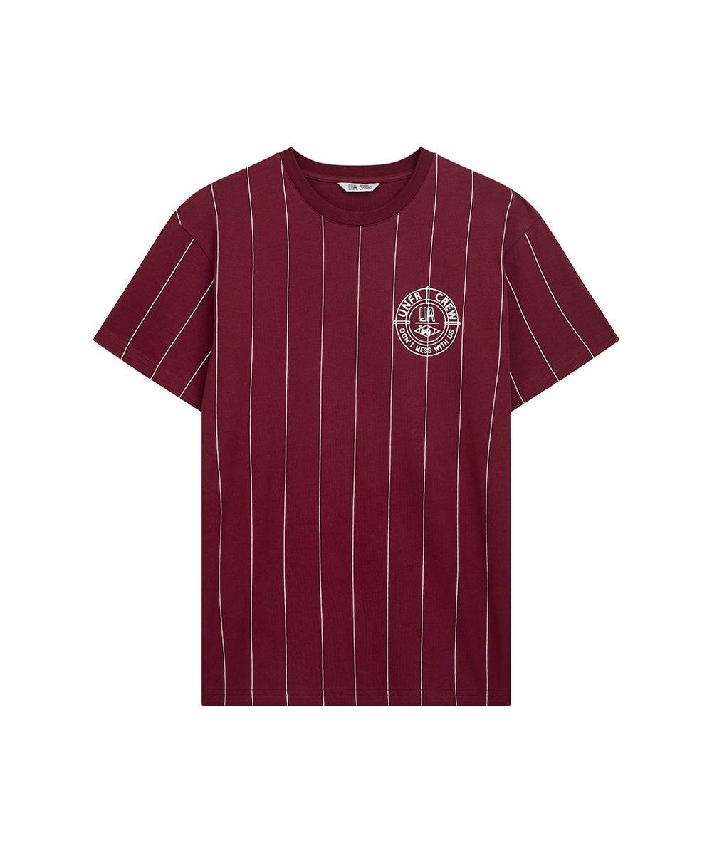 Unfair Athletics T-Shirt T-Shirt Unfair DMWU BP Pinstripe burgundy
