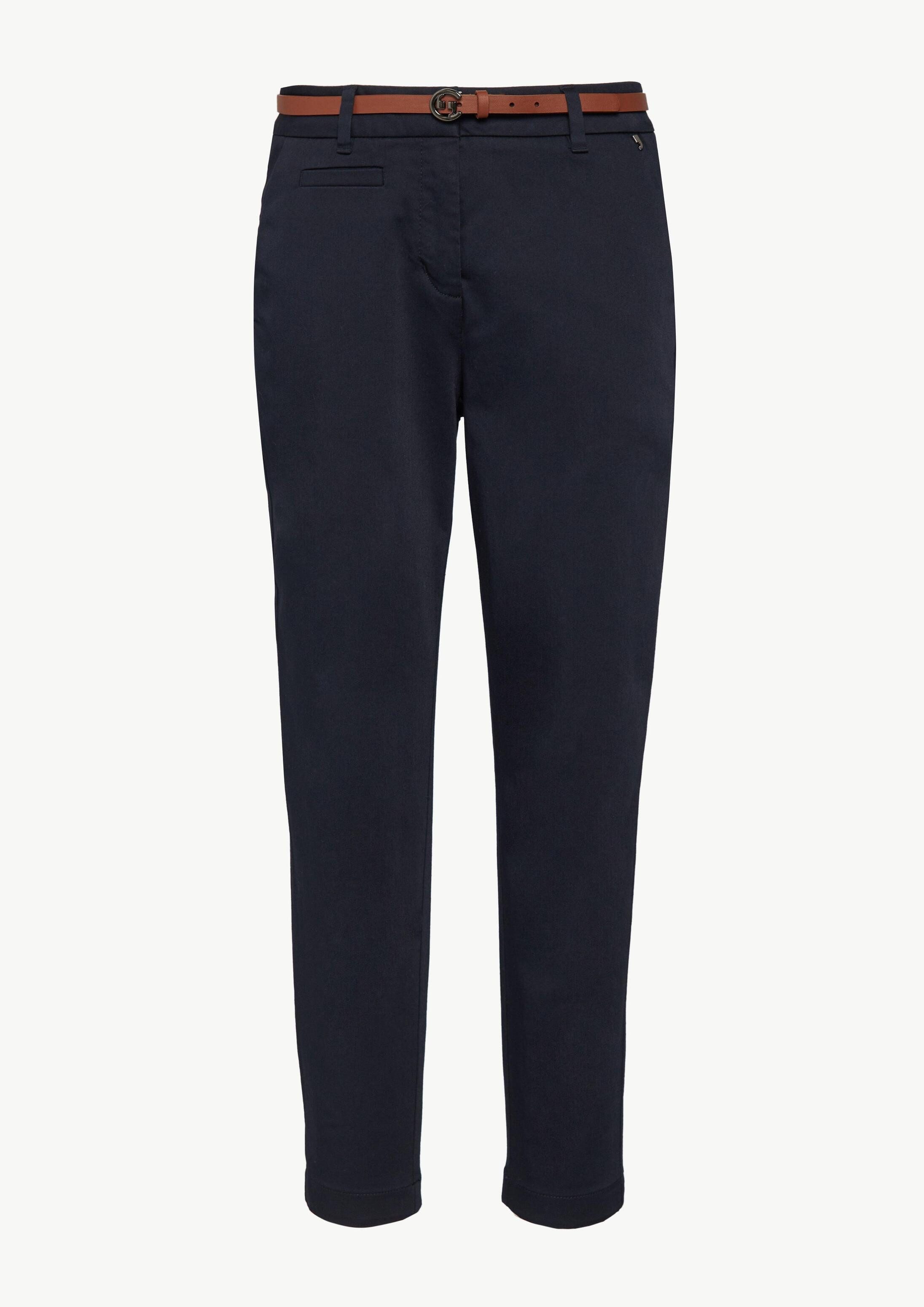 comma Chinos Hose Chinohose mit Gürtel