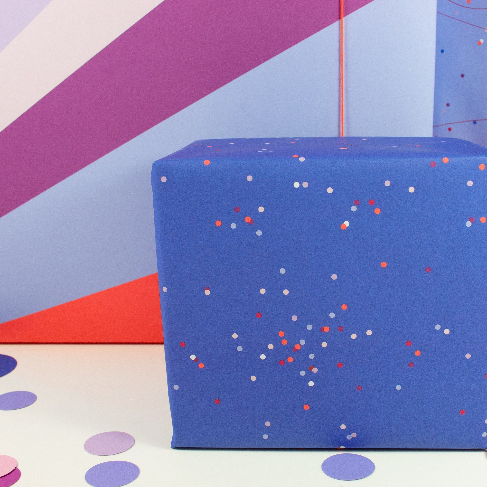 Bow & Hummingbird Geschenkpapier Geschenkpapier Confetti, 100% Recyclingpapier
