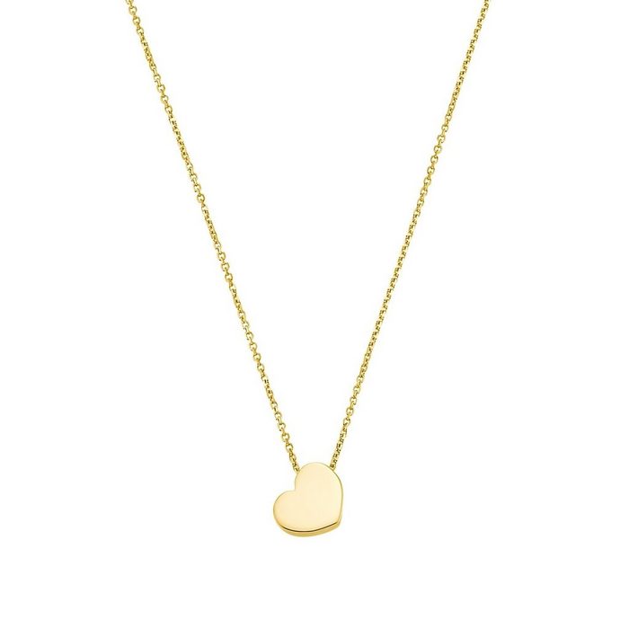 Amor Goldkette für Damen Gold 375 Herz (1-tlg. Kette mit Anhänger)