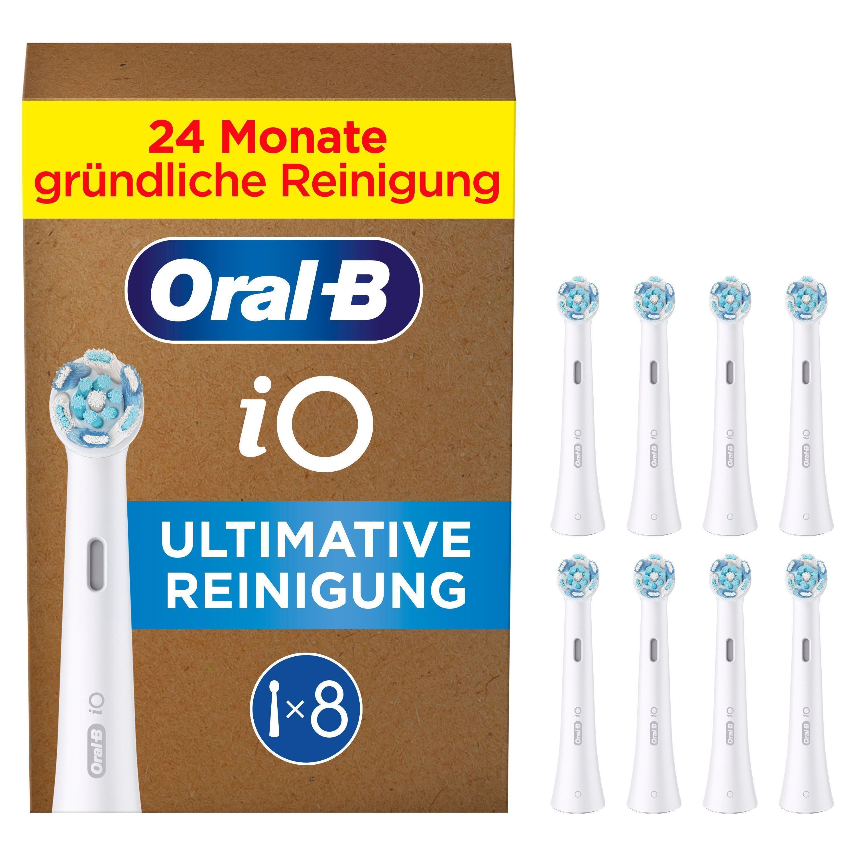 Oral-B Aufsteckbürsten iO Ultimative Reinigung, Original Aufsteckbürsten für elektrische Oral-B iO Zahnbürsten
