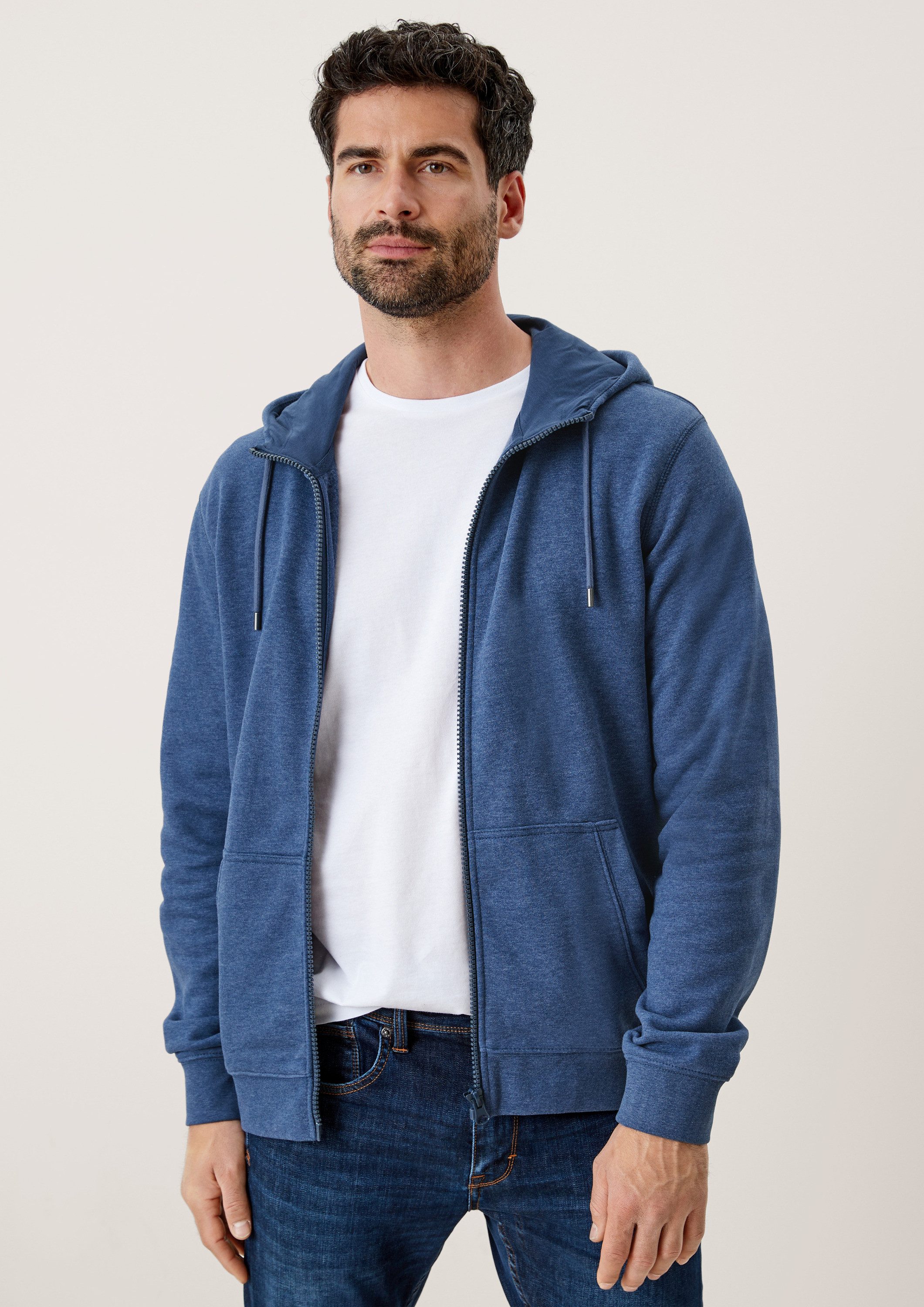 s.Oliver Sweatjacke Sweatshirt Jacke Sweatjacke mit Kapuze günstig online kaufen