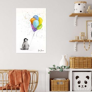 Posterlounge Poster Ashvin Harrison, Positiver Pinguin, Kinderzimmer Kindermotive