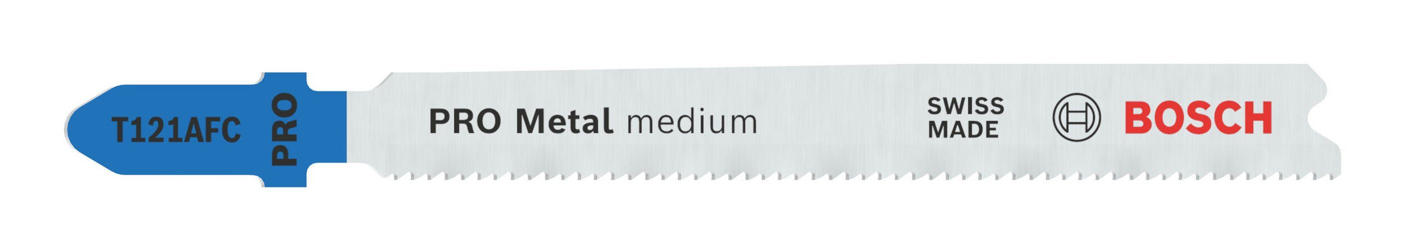 BOSCH Stichsägeblatt Pro Metal medium (25 Stück), Metal medium T121AFC, 92 mm - 25er-Pack