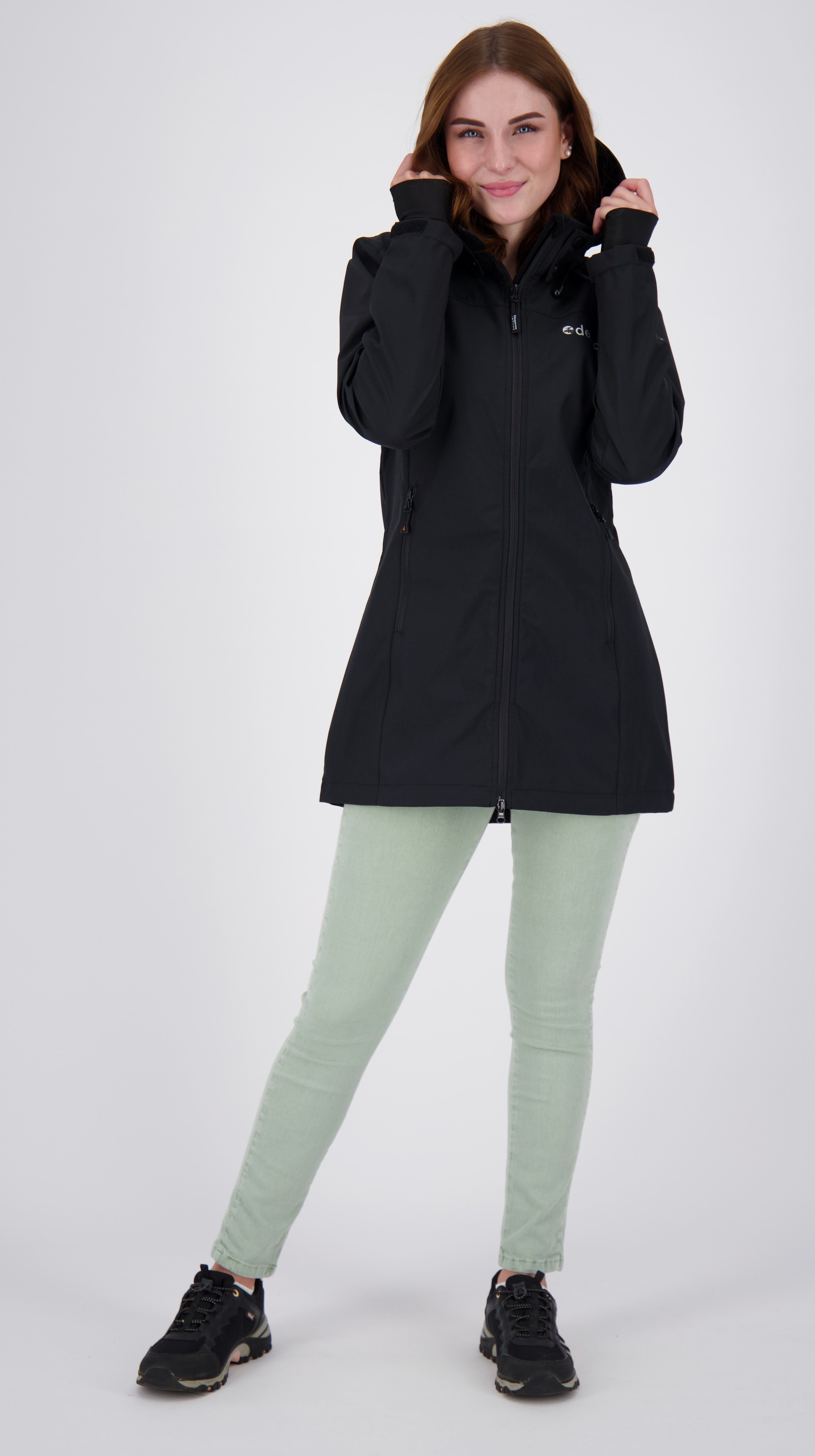 CS WOMEN erhältlich Größen Long Active LONG DEPROC jacket CAVELL Softshellmantel Großen in auch
