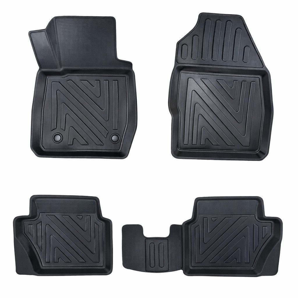 fussmattenprofi.com Auto-Fußmatte 3D Auto Fußmatten für Ford Kuga (2.Gen) 2012-2019 Carbon-Optik Gummi (1 St), für Ford Ford Kuga