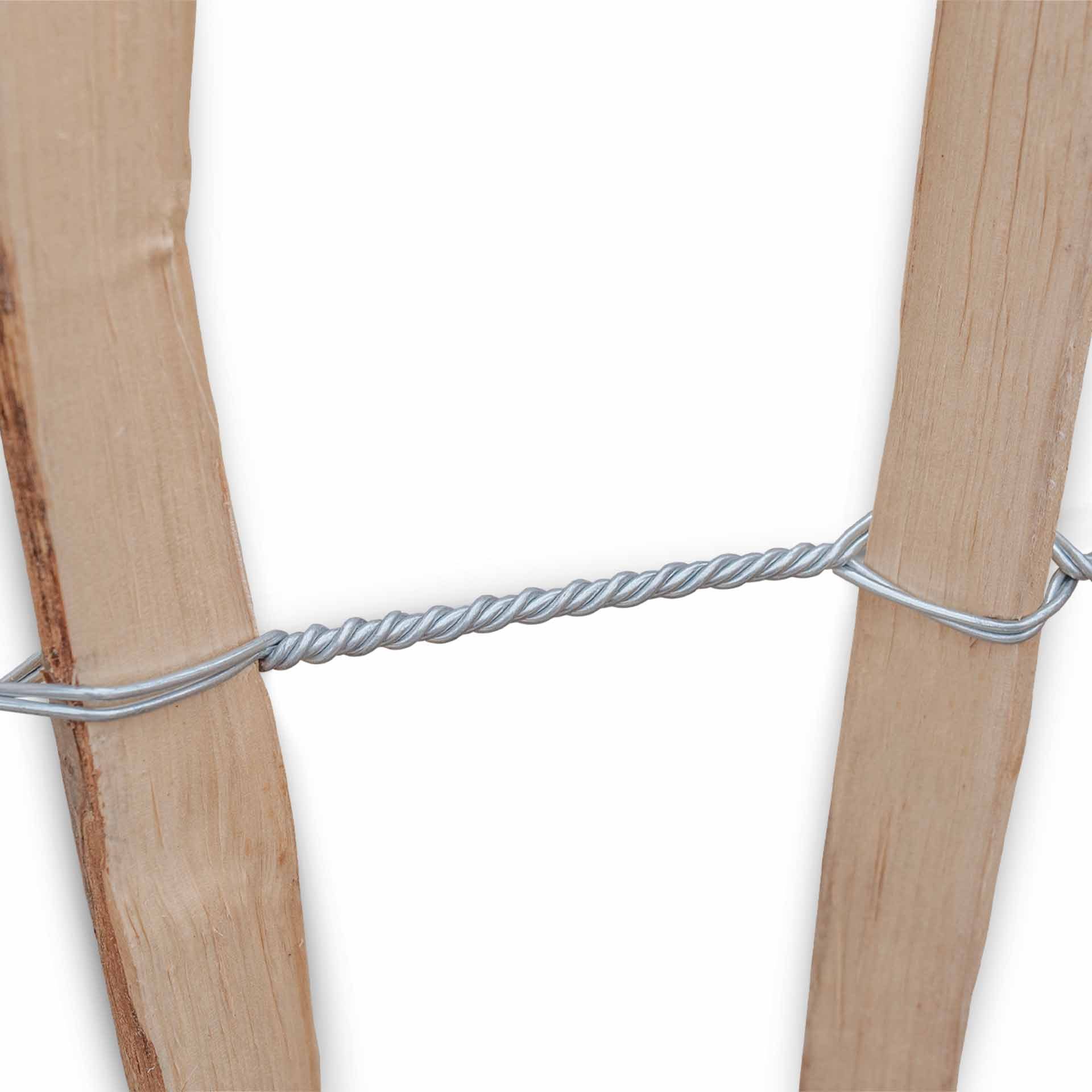 STILTREU Staketenzaun Staketenzaun Haselnuss - Höhe 50 cm, Länge 5 m, Lattenabstand 7-9 cm – Bild 3 von 5