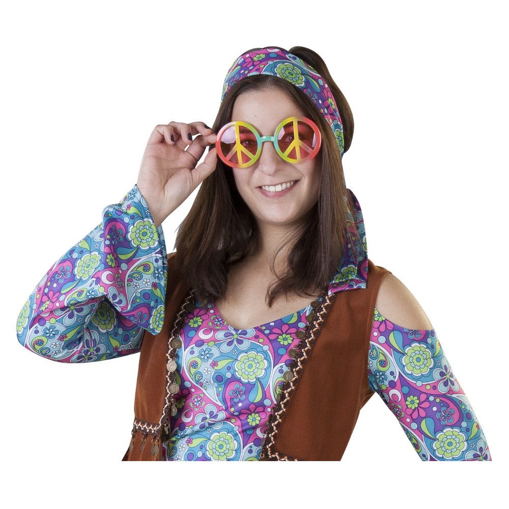 Kostüm Brille - Hippie - für Erwachsene