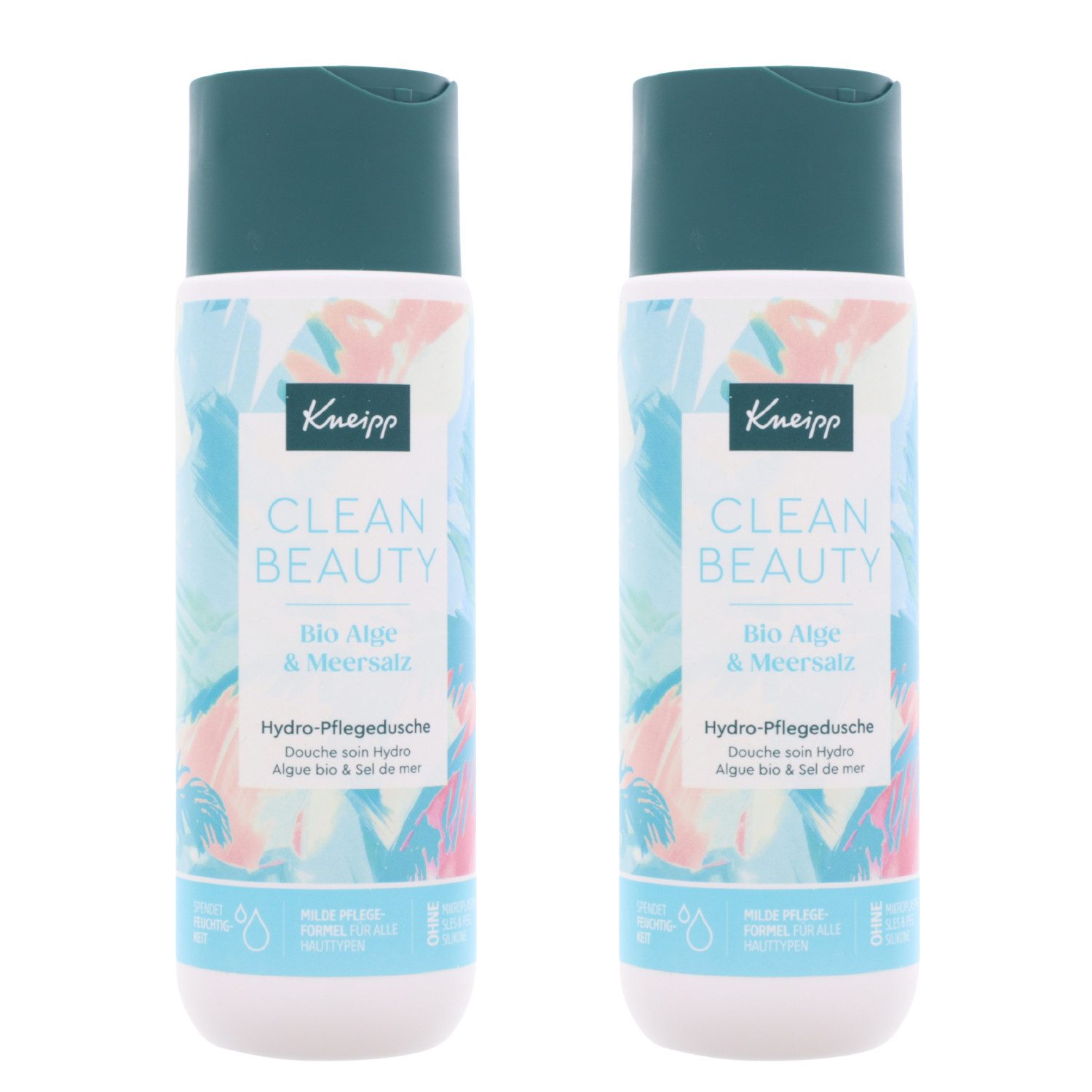 Kneipp Duschgel 2x Kneipp Clean Beauty Hydro Pflegedusche Bio Alge & Meersalz je 200ml