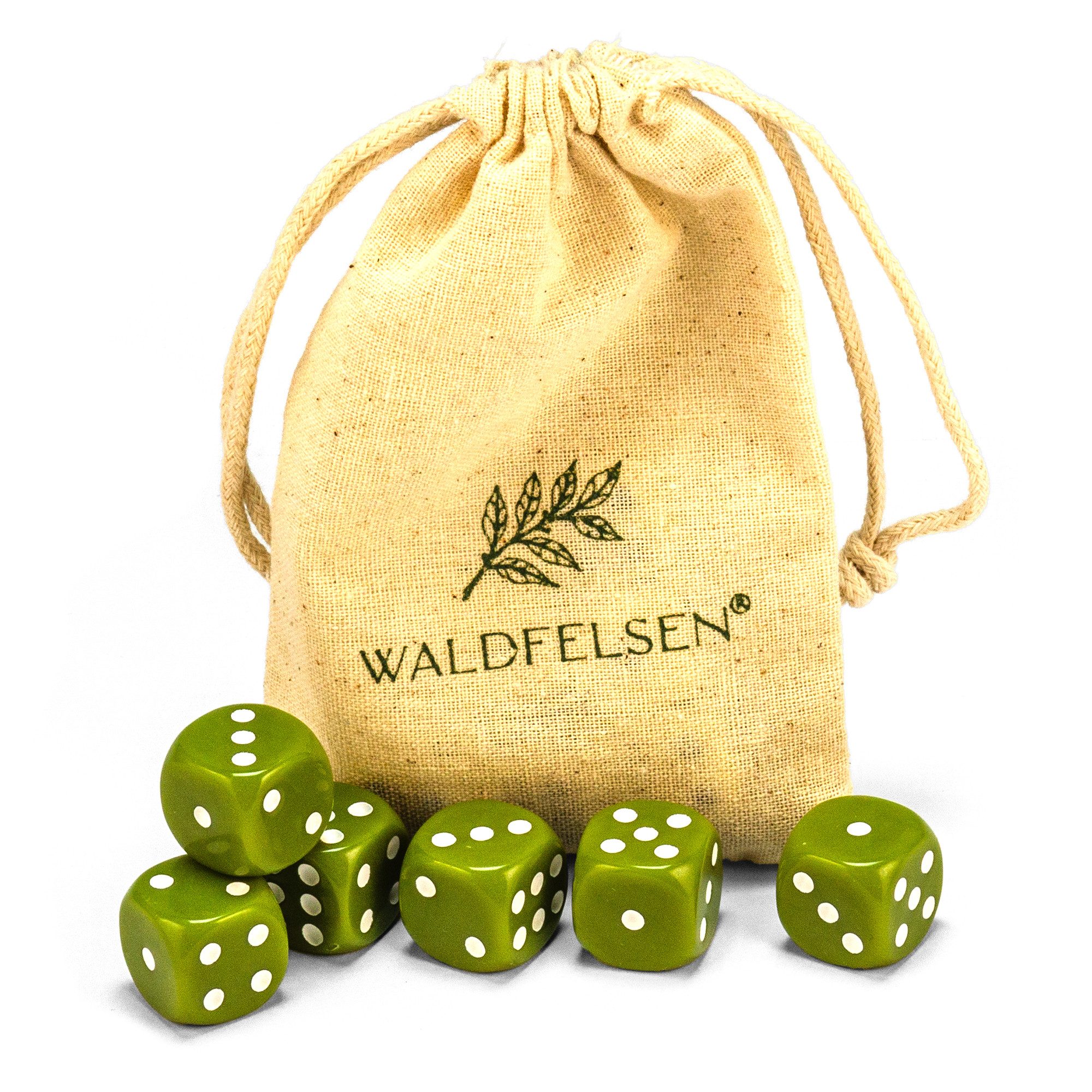 Waldfelsen Spiel – 2-50 Stk Standard Spielwürfel 16 mm Acrylwürfel Würfel bunt, Spielmaterial, Verschiedene Farben
