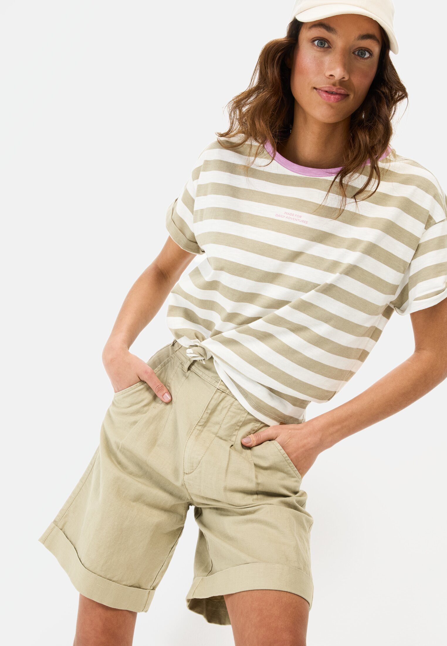 camel active Shorts aus Leinenmix