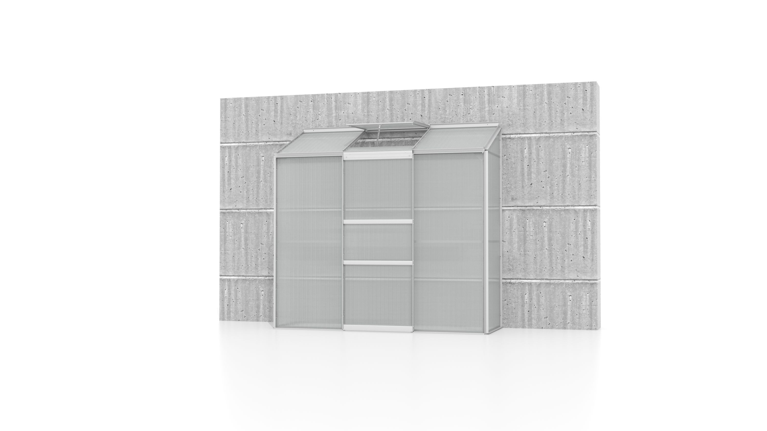Gewächshaus Ida 1300 HKP 4mm Alu mit 1 Fenster Garten