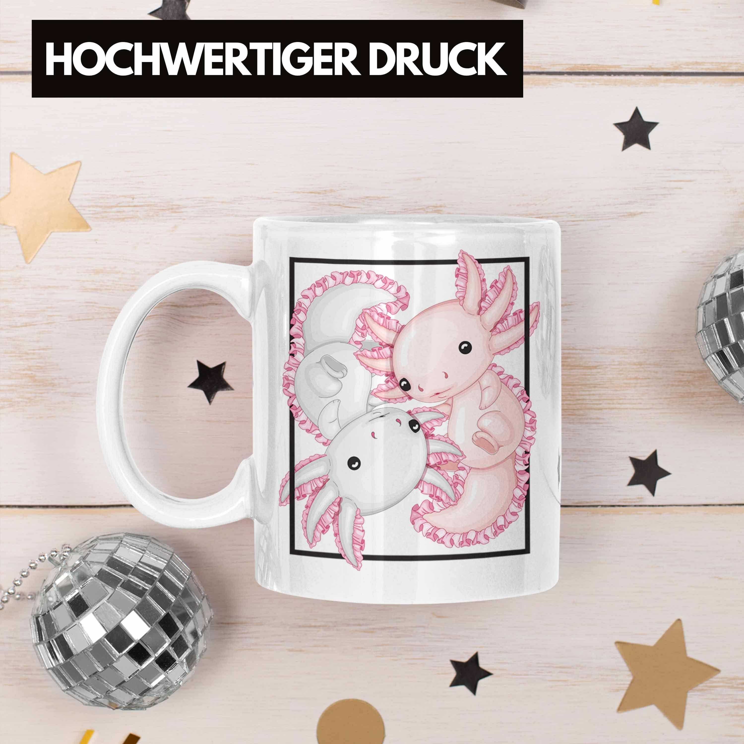 Axolotl Trendation Schwanzlurch Tasse Tasse Geschenk Geschenkidee Besitzer Weiss