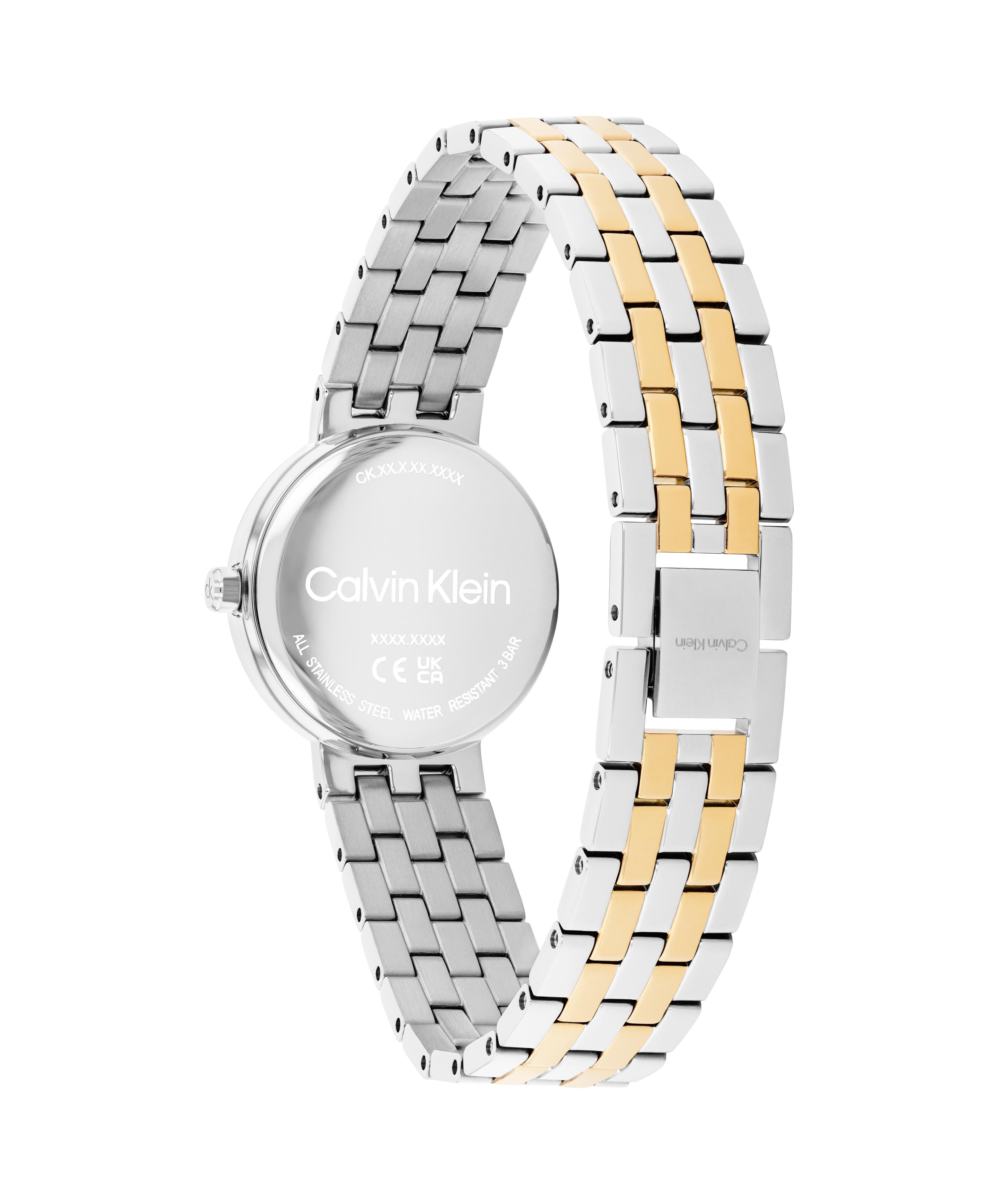 Calvin Klein Quarzuhr FORME 25100188, Armbanduhr, Damenuhr, Edelstahlarmband, analog