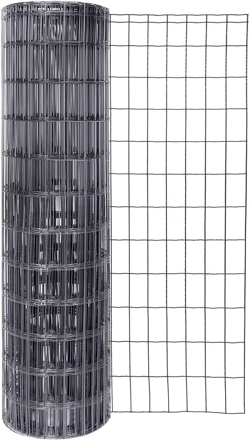 Alberts Schweißgitter Schweißgitter Fix-Clip Pro®, Höhe 153 cm, Länge 25, anthrazit-metallic