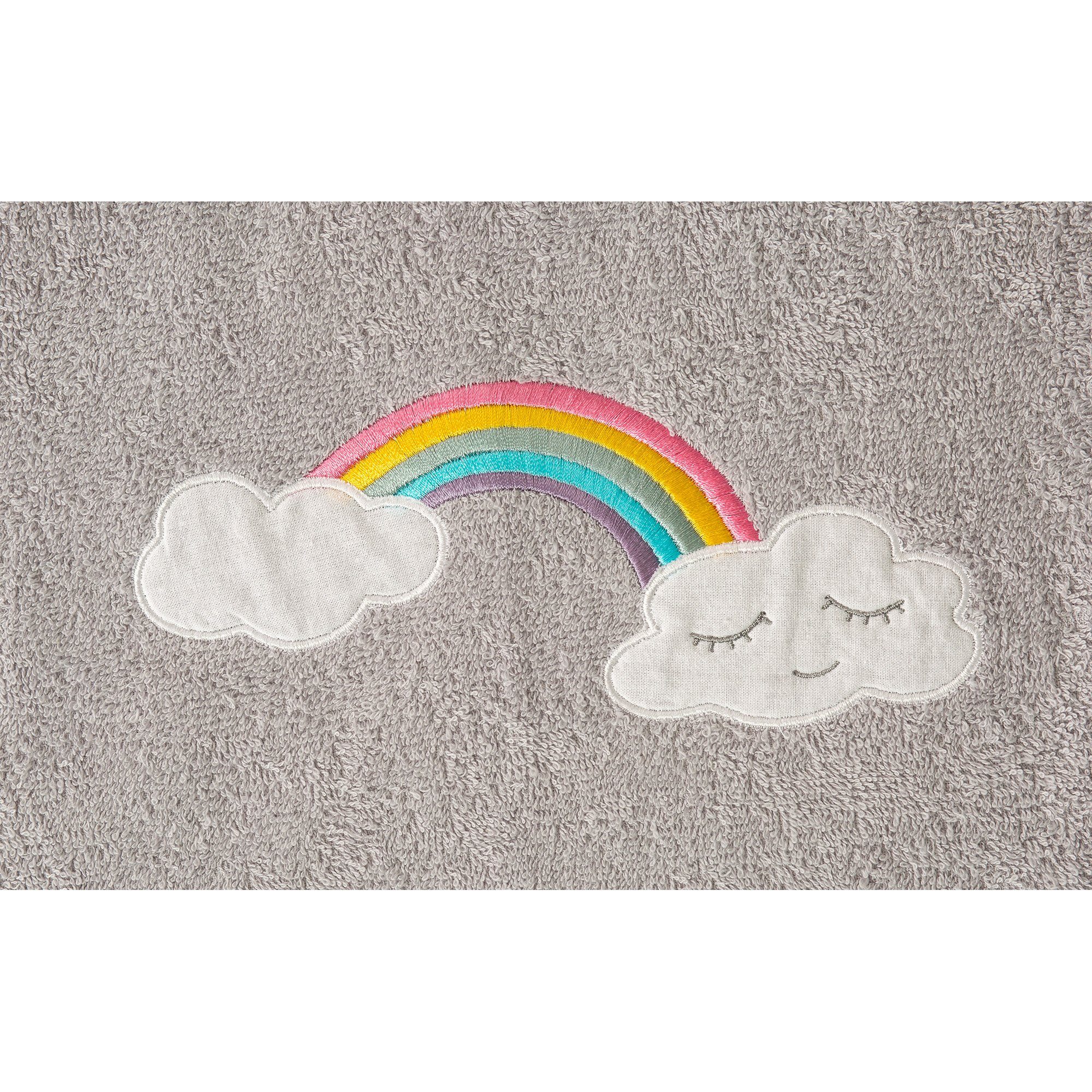 Smithy Badeponcho Wolkenweich Regenbogen Frottee, 100% Baumwolle