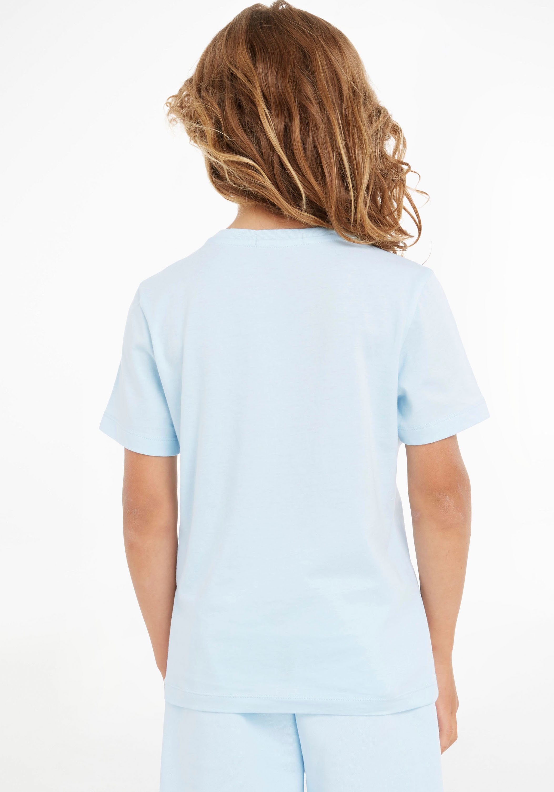 Calvin Klein Jeans T-Shirt mit hellblau Rundhalsausschnitt
