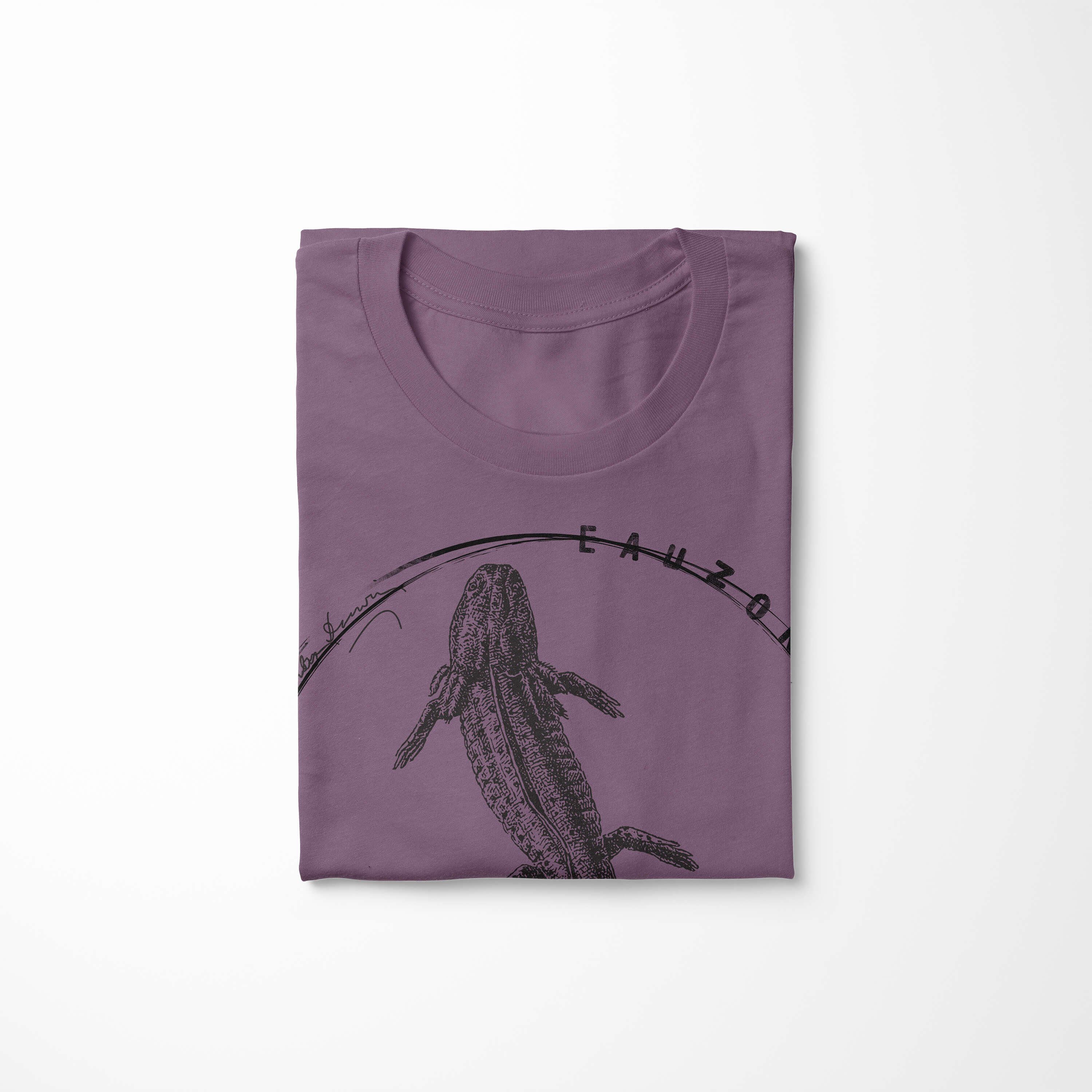 Herren Shiraz T-Shirt Art Axolotl T-Shirt Evolution Sinus