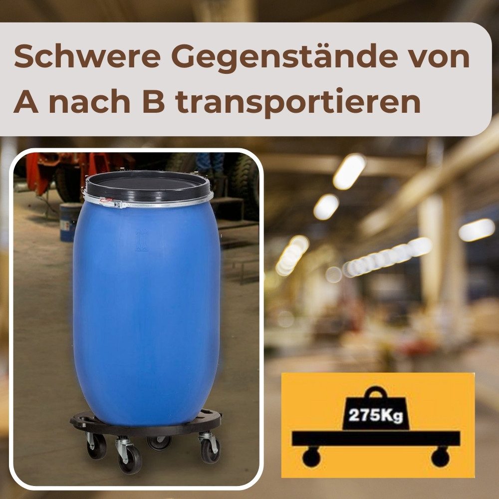 GarPet Transportroller Transportroller Rund Rollbrett Werkstatt Transportrollen Pflanzen 40cm