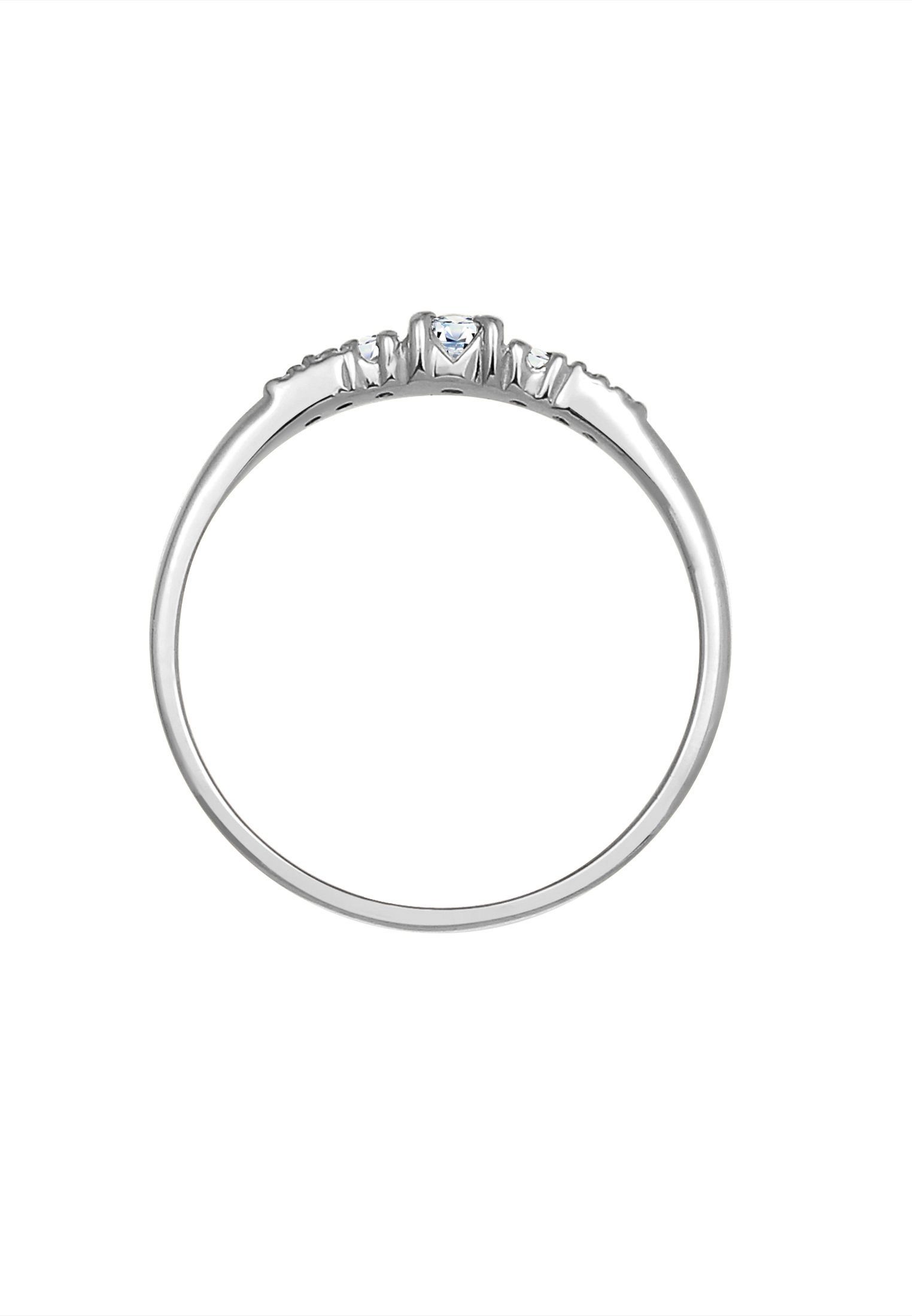 Elli DIAMONDS Verlobungsring Diamanten (0.14 ct) 585 Gold