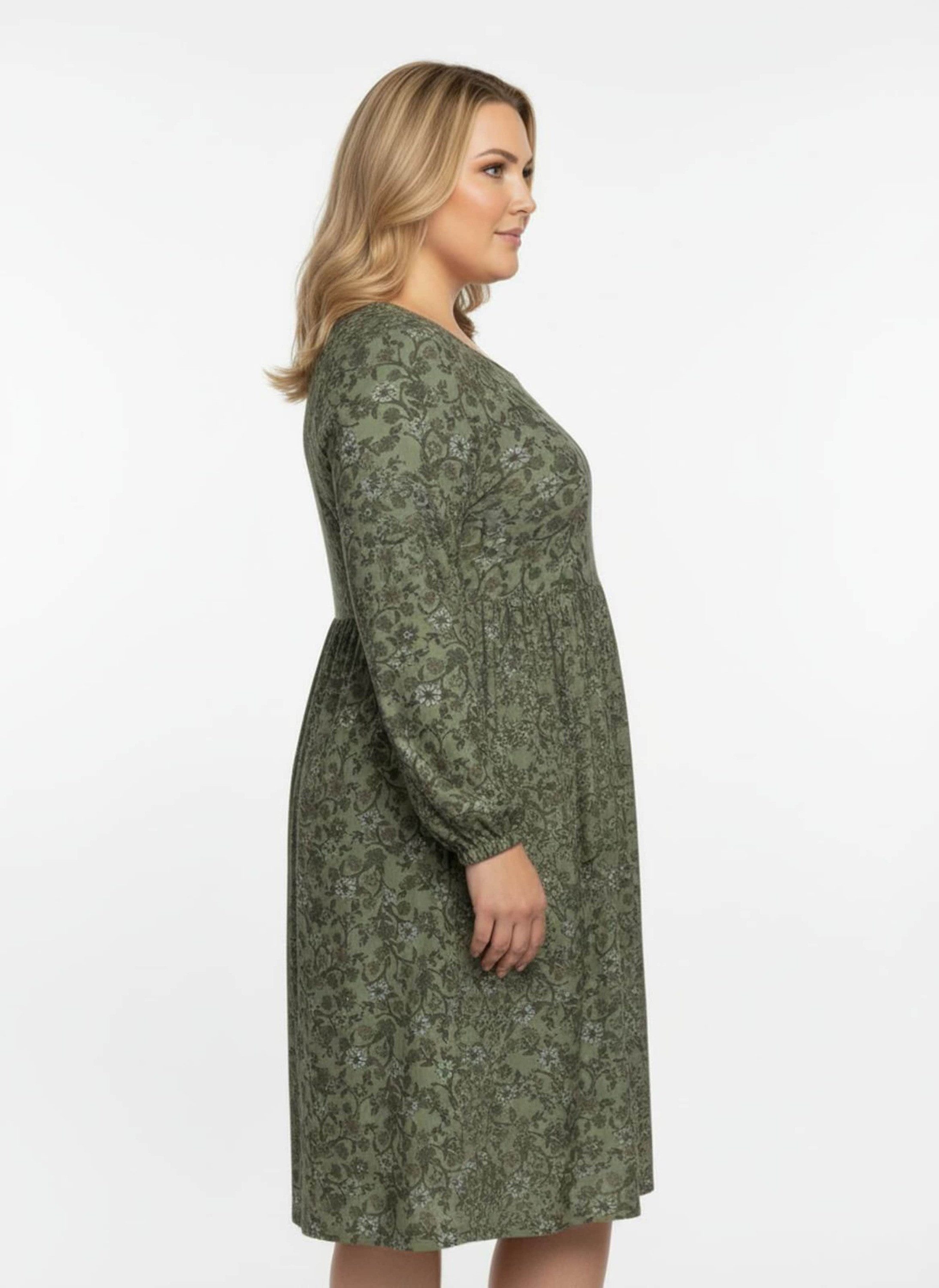 Witt Etuikleid Mesh-Kleid Langarm