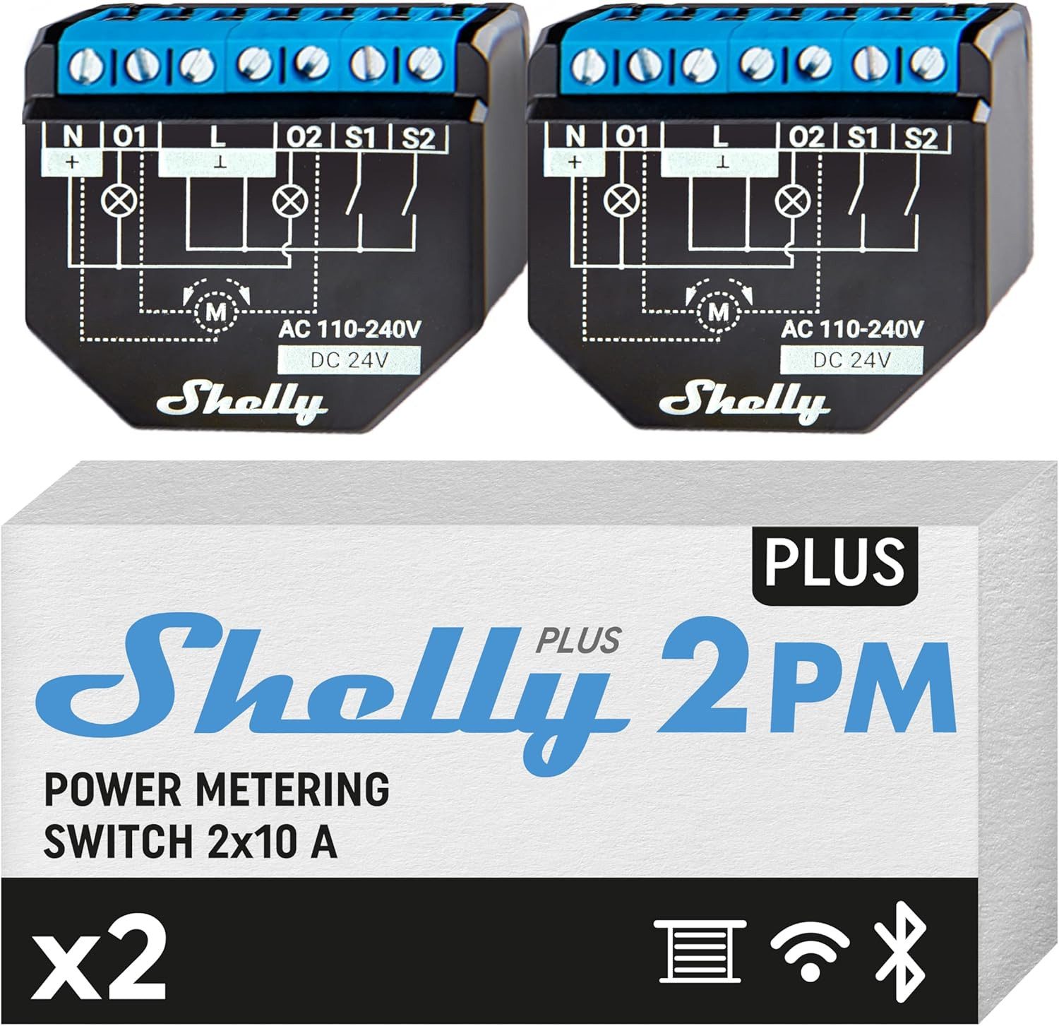 Shelly PLUS-2PM Smart-Home-Steuerelement