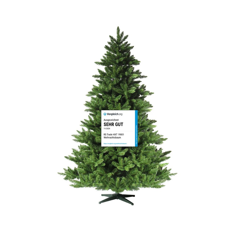 RS Trade Künstlicher Weihnachtsbaum Weihnachtsbaum „Spessarttanne Classic“ PVC 19001