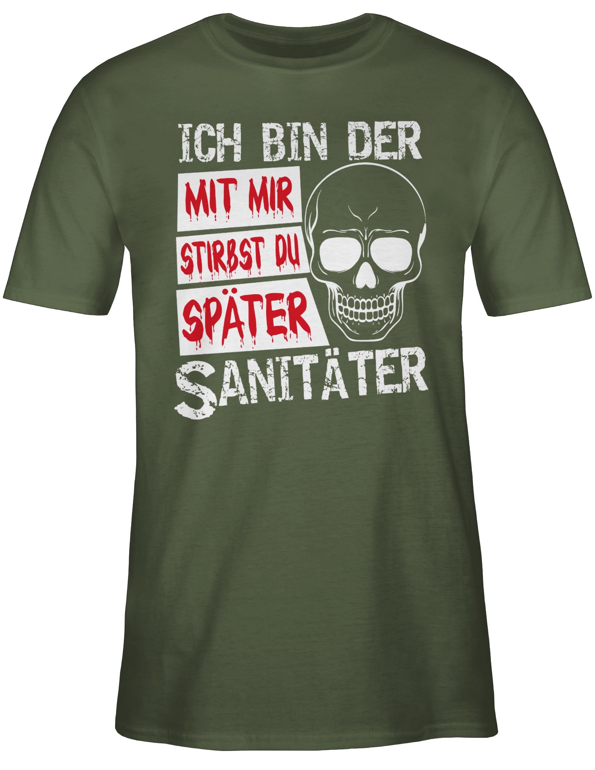 mir stirbst Grün Herren Shirtracer 2 T-Shirt Mit später Sanitäter Kostüme Halloween Army du