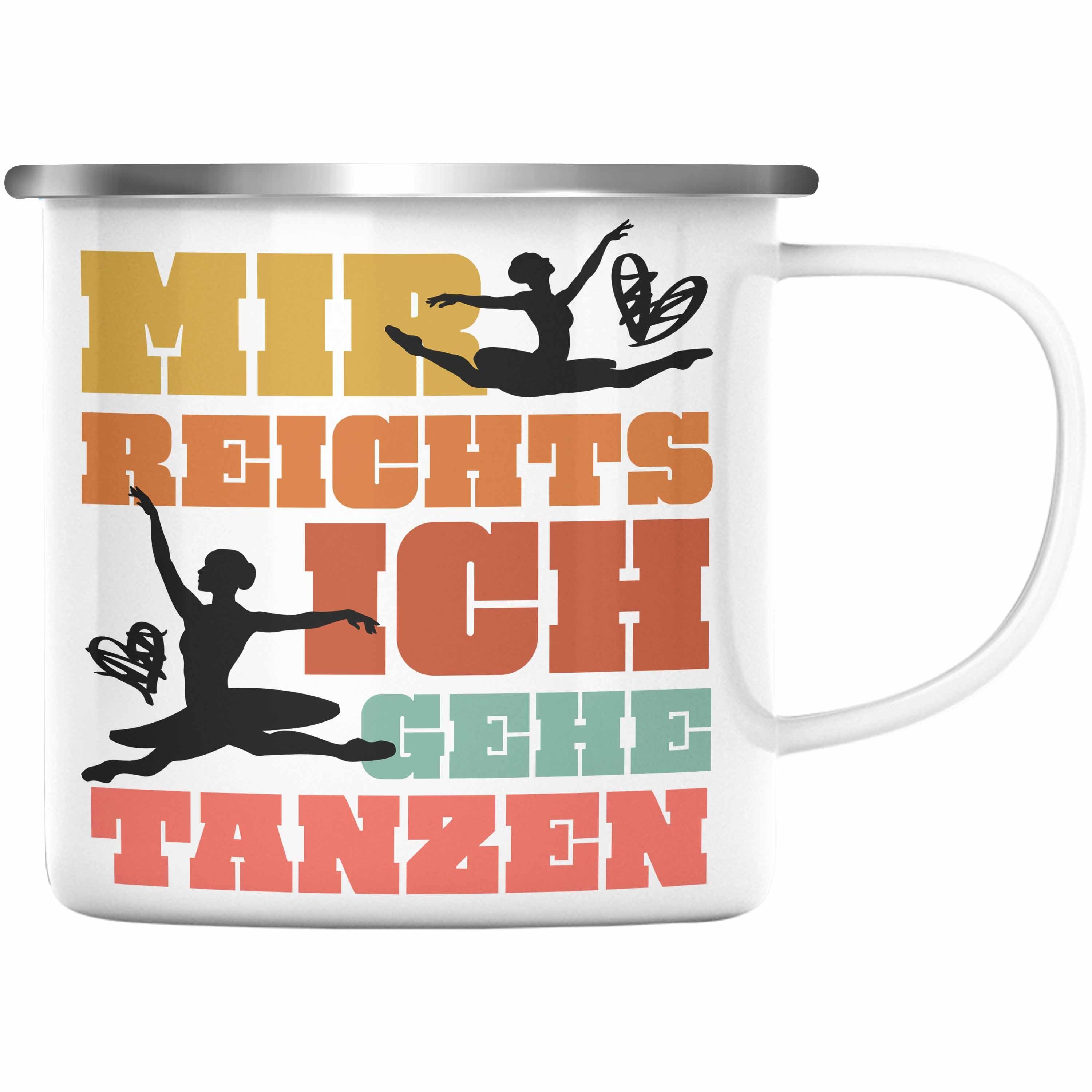 Trendation Thermotasse Trendation - Ballett Ballerina Tänzerin Emaille Tasse Mädchen Geschenk