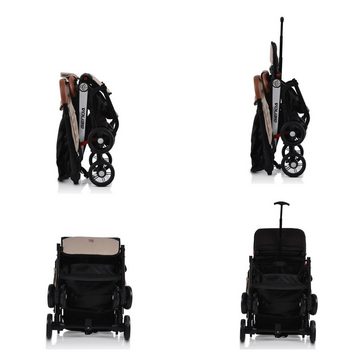 Moni Kinder-Buggy Kinderwagen Buggy Genua, Moskitonetz, faltbar, Getränkehalter, 5-Punkt-Gurt