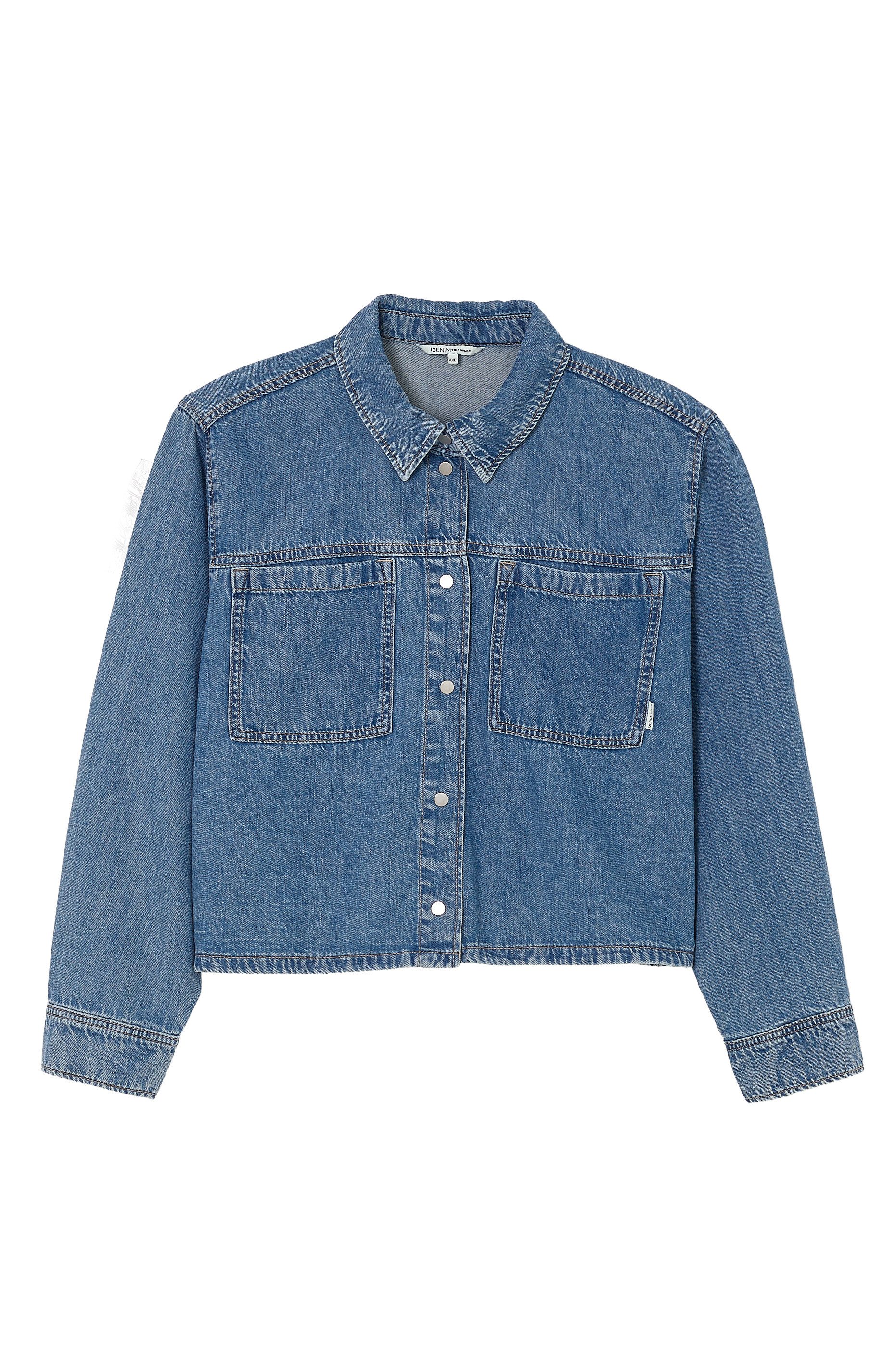 TOM TAILOR Denim Jeansbluse mit Brusttaschen günstig online kaufen