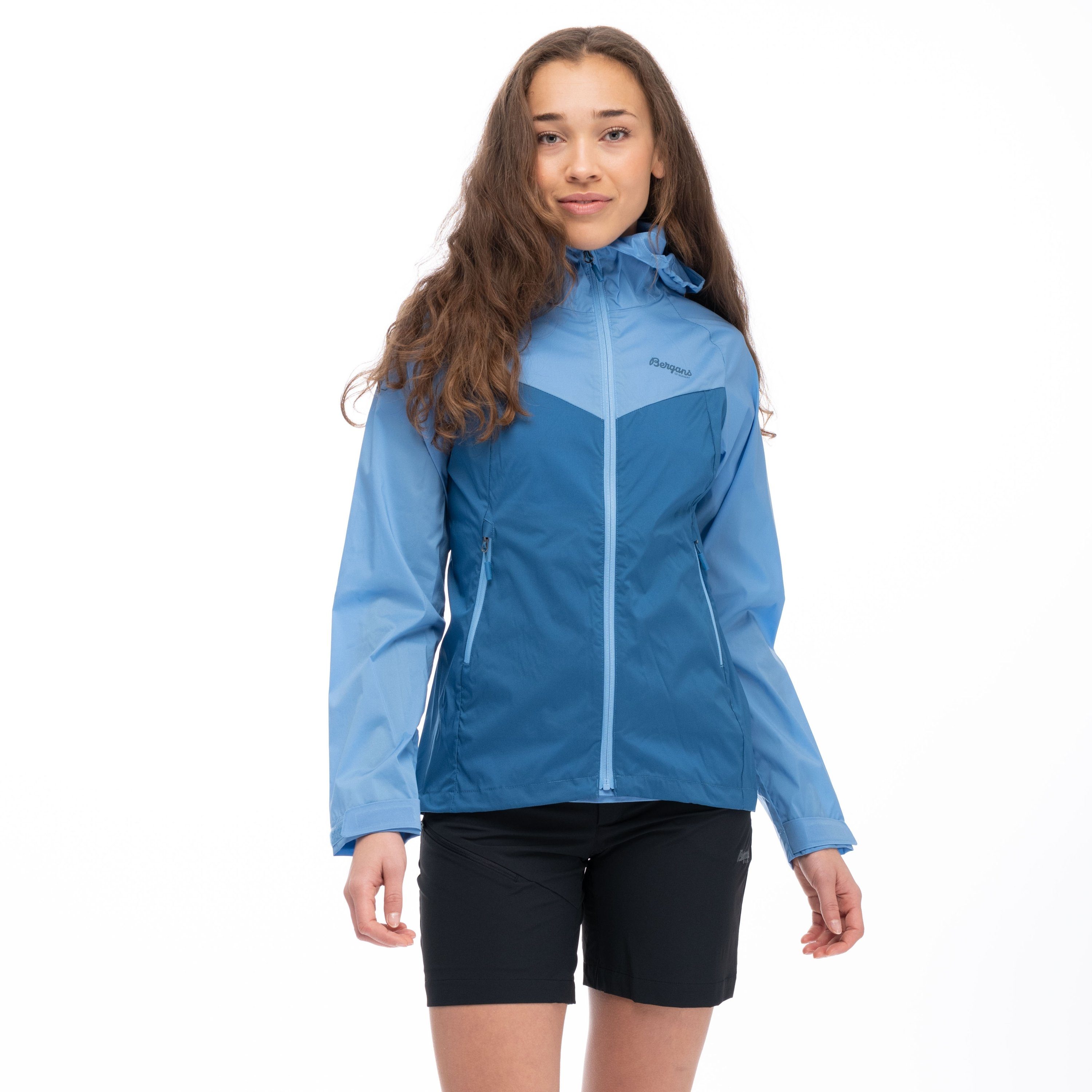 Blue Bergans Damen Bergans Blue/North Pacific Light Sea Windbreaker Windbreaker Skar Jacket