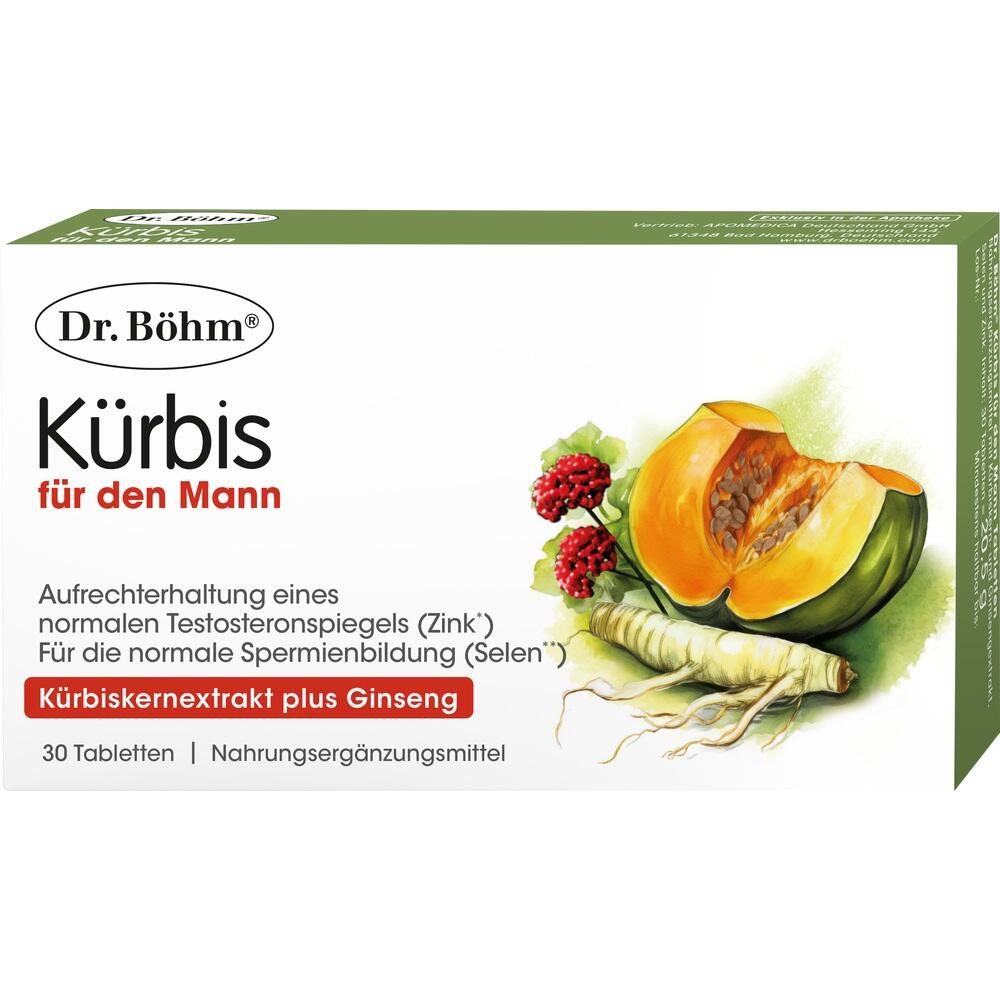 Apomedica DR.BÖHM Kürbis für den Mann Tabletten Tabletten, 30 St.