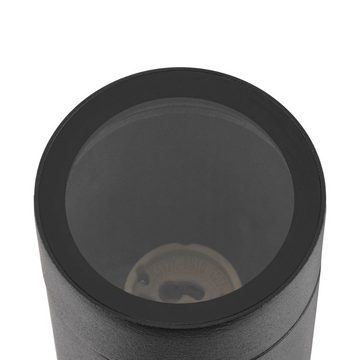 SLV Sockelleuchte Wegeleuchte S-Tube in Schwarz GU10 IP65 770mm, keine Angabe, Leuchtmittel enthalten: Nein, warmweiss, Pollerleuchte, Wegeleuchte, Wegleuchte