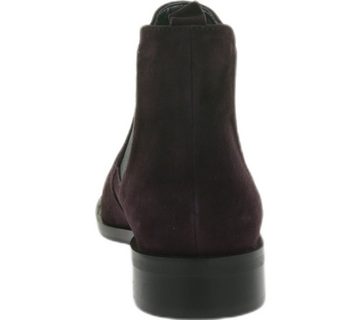 Cinque CINQUE Damen Chelsea-Boots Camoscio funkelnde Echtleder-Stiefelette Aubergine-Lila Stiefelette