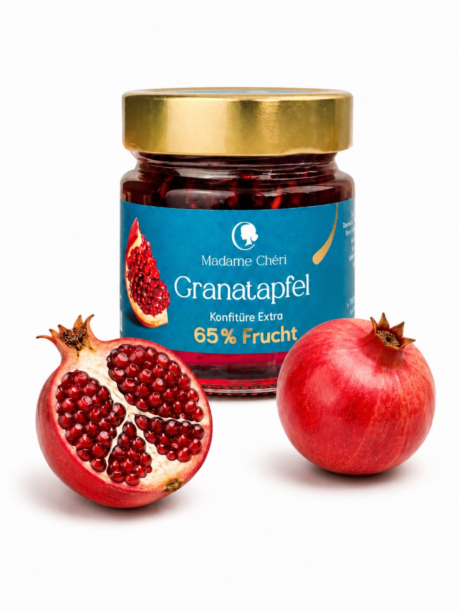Madame Chéri Fruchtaufstrich Konfitüre Extra 65% Frucht Ohne Glucose Feinkost Genuss, Ohne Glucose, Ohne künstliche Zusätze