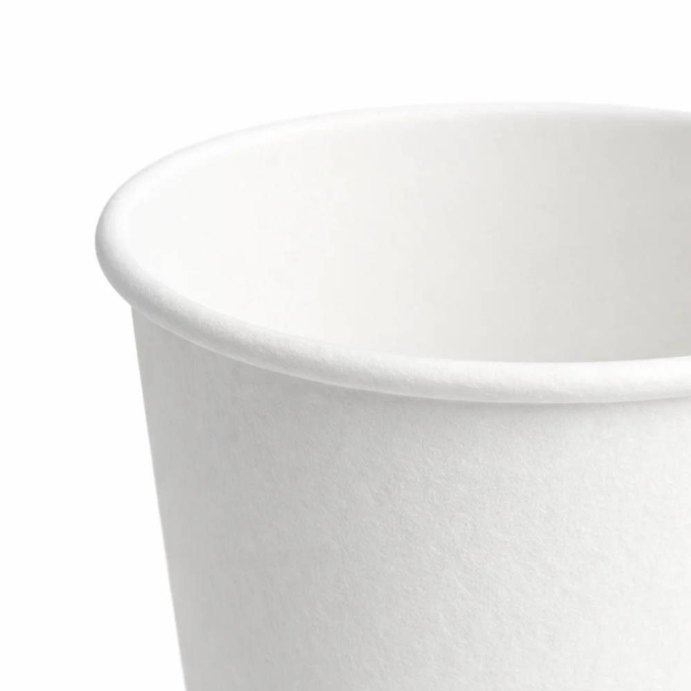 PACKEO Coffee-to-go-Becher Kaffeebecher To Go 200 ml (8 oz), Pappbecher für Heißgetränke, 500-tlg., weiss