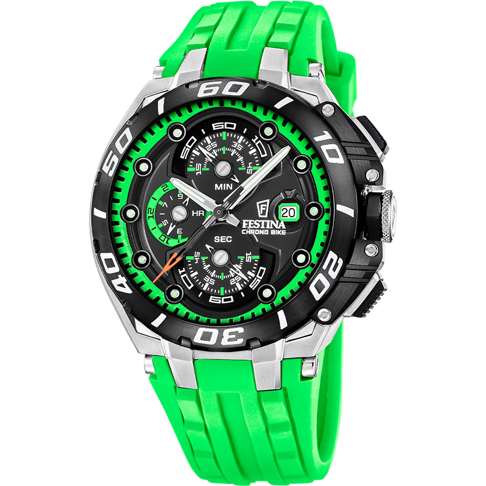 Festina Chronograph Chrono Bike F20755_6, Quarzuhr, Armbanduhr, Herrenuhr, analog, Tag, Stoppfunktion