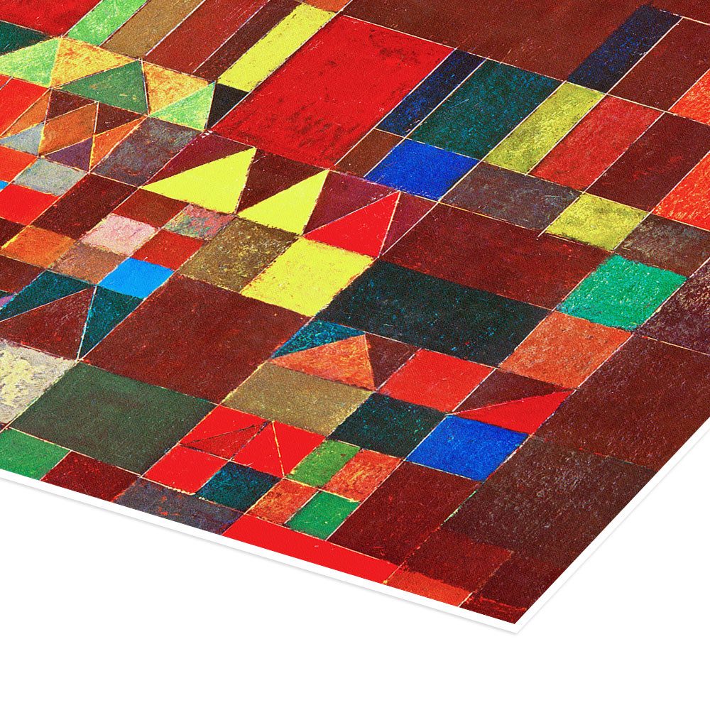 Posterlounge Wandbild Burg und Sonne, Paul Klee, erhältlich als Poster, Leinwandbild, Wandsticker oder Acrylglasbild