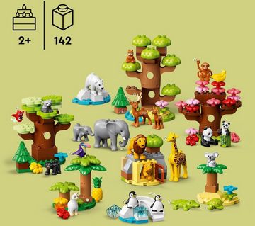 LEGO® Konstruktionsspielsteine Wilde Tiere der Welt (10975), LEGO® DUPLO, (142 St), Made in Europe
