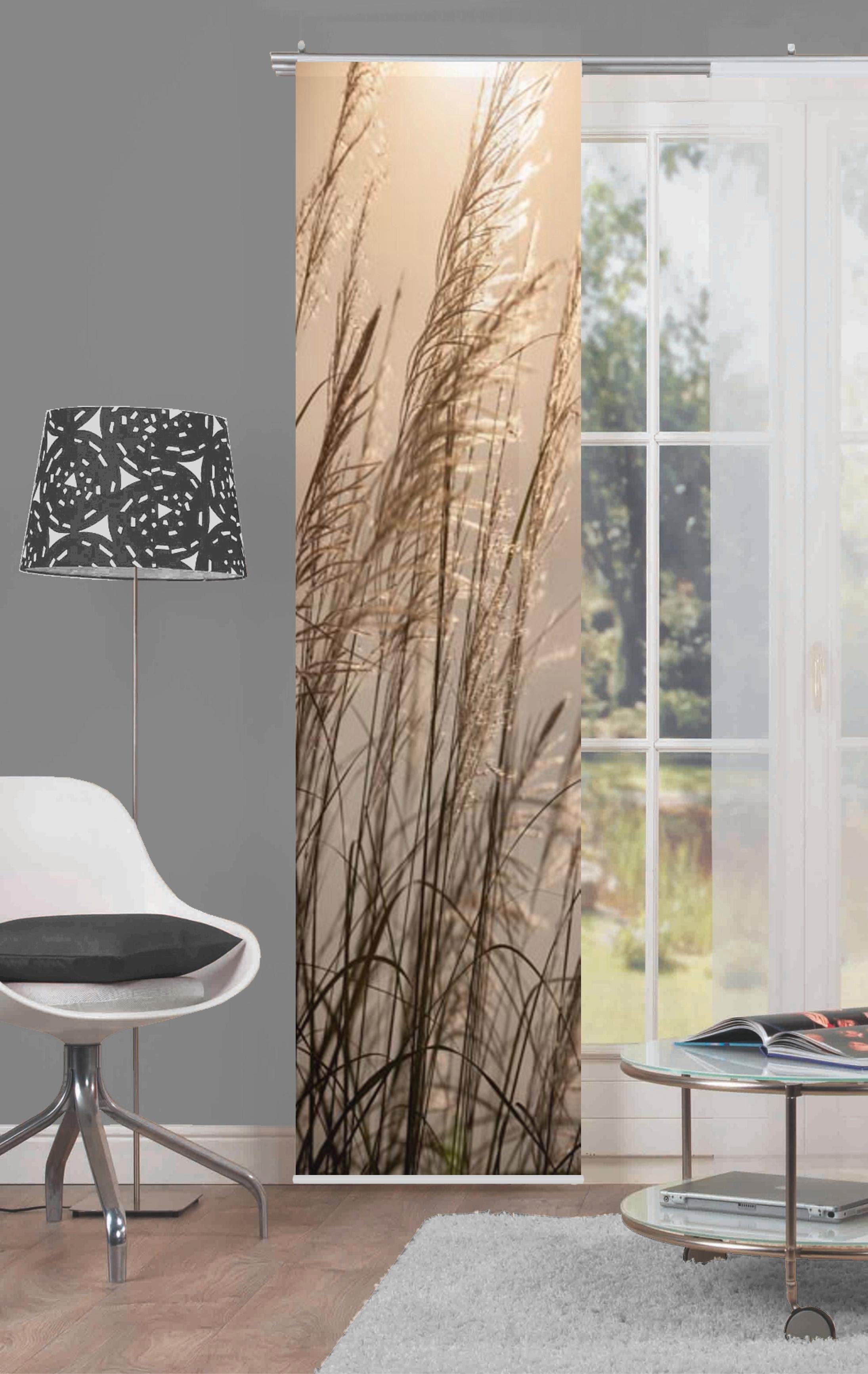 HOME WOHNIDEEN Schiebegardine CARUSO (1 St), Klettband, blickdicht, HxB: 24 günstig online kaufen