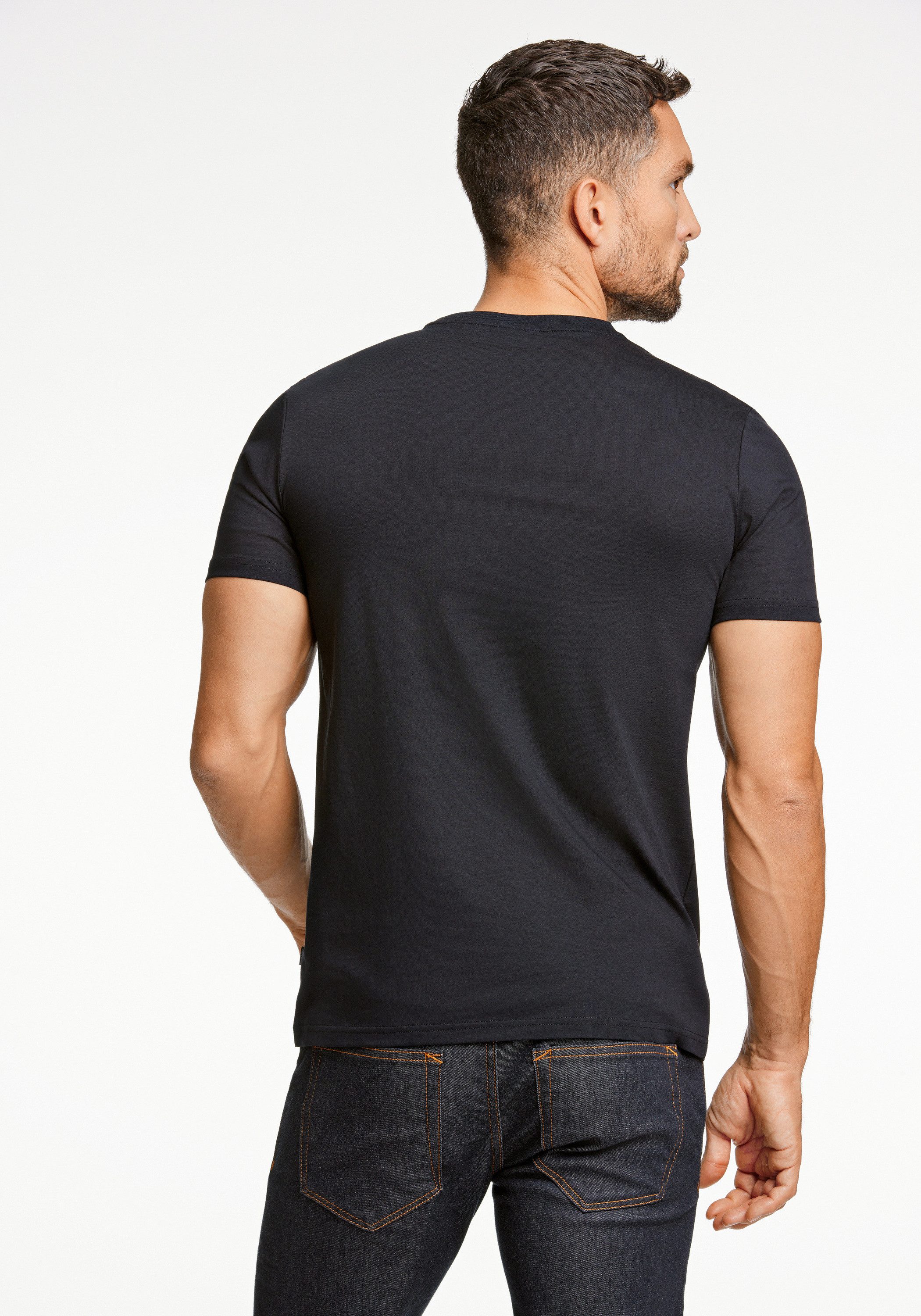 LINDBERGH Kurzarmshirt T-Shirt (Kurzarm) Relaxed Fit
