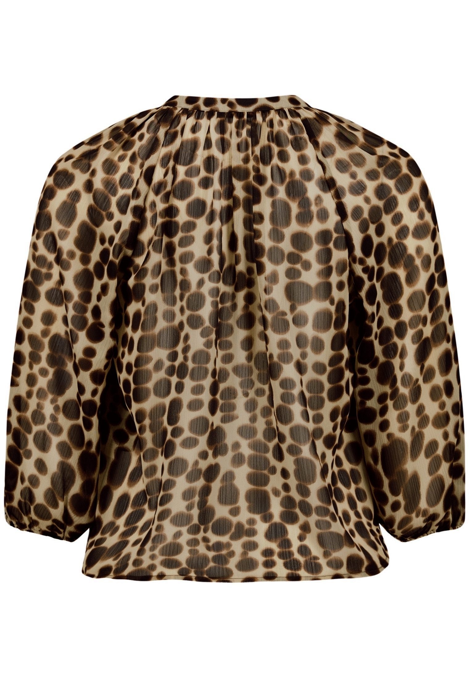 Zero Schlupfbluse Damen im Leo-Look