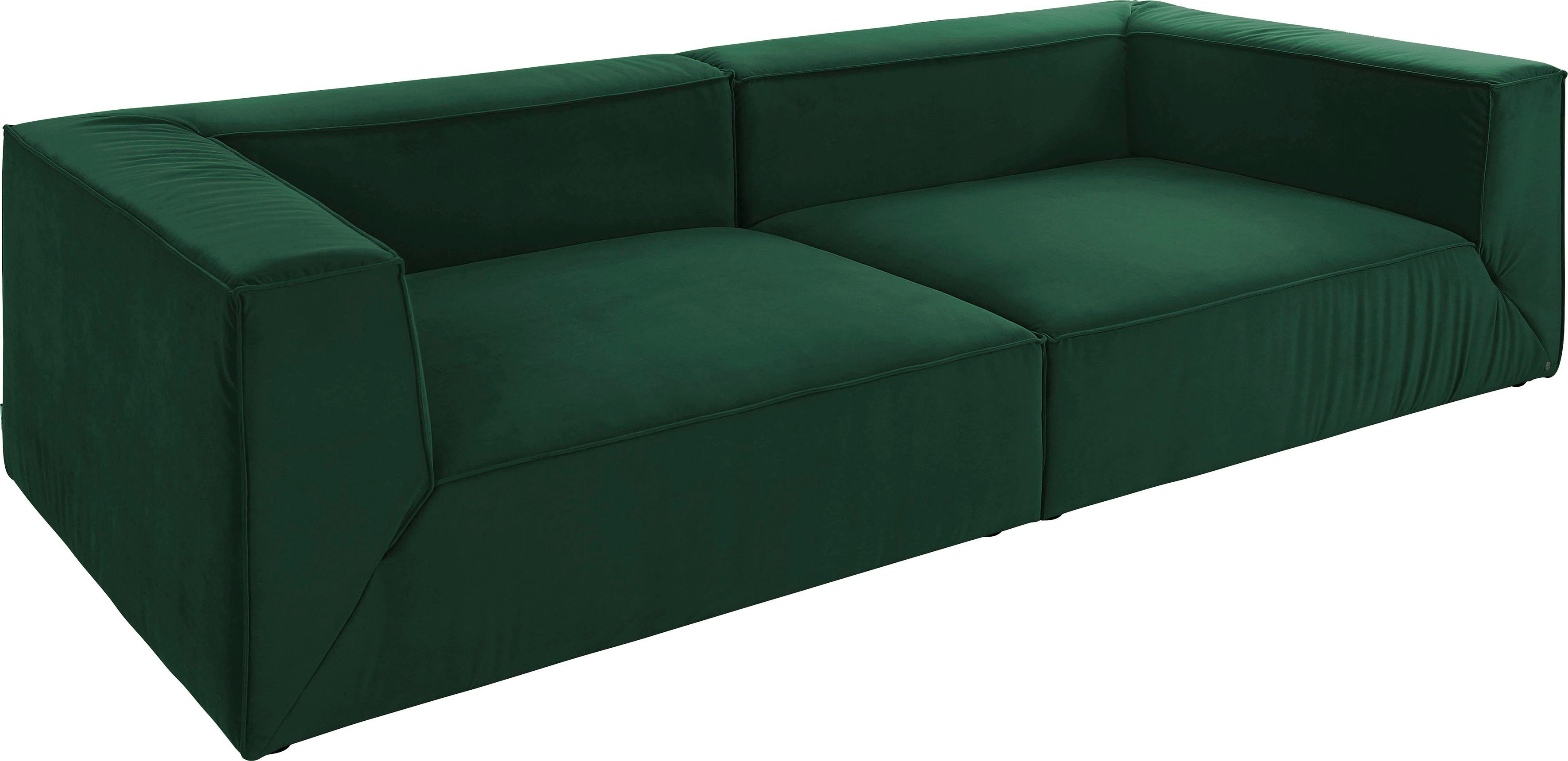 TOM TAILOR Breiten, 2 Big-Sofa cm in CUBE, wahlweise HOME BIG mit Sitztiefenverstellung, 129 Tiefe