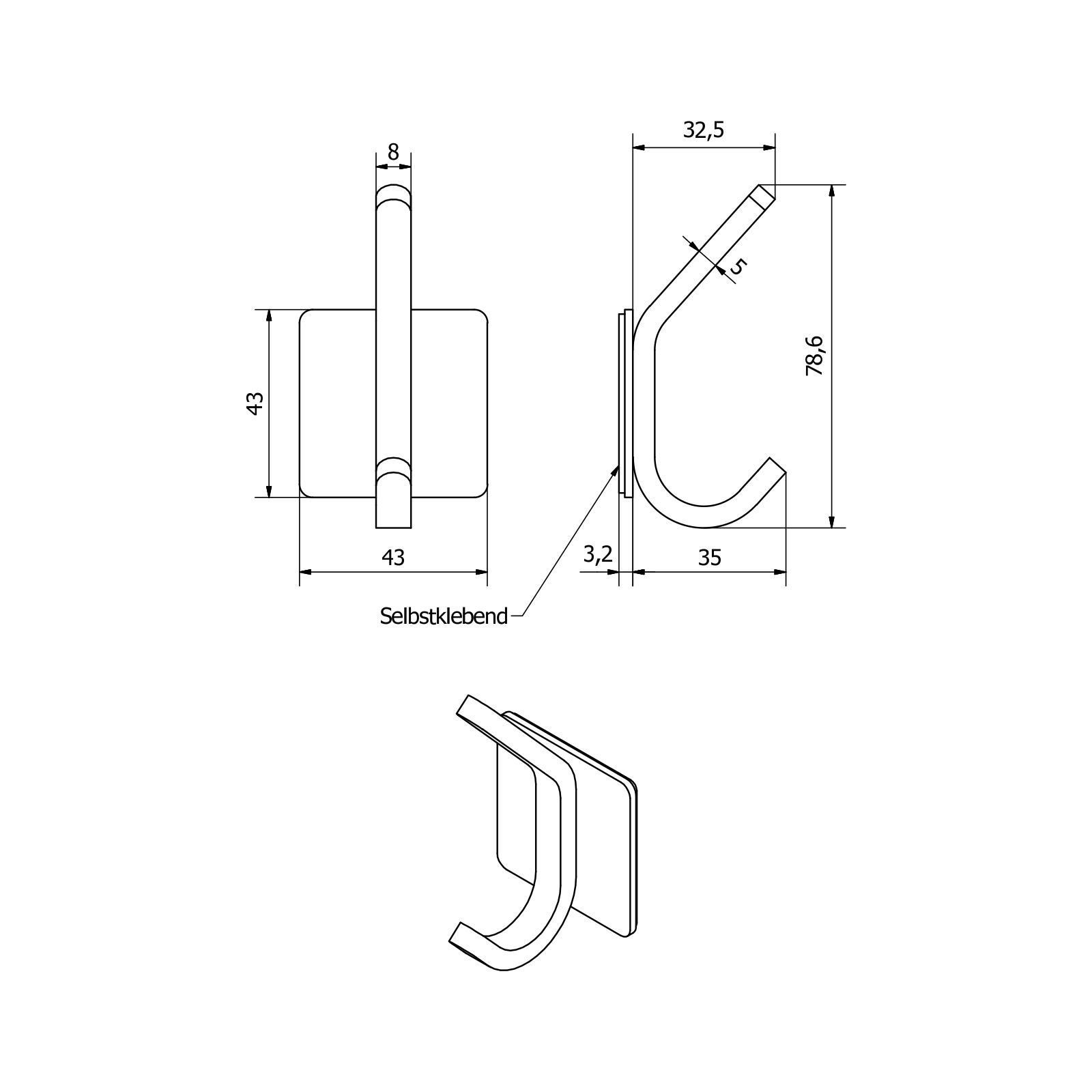 SO-TECH® Wandhaken Mady Haken zum Kleben günstig online kaufen