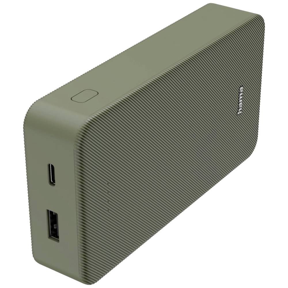 Hama Power Pack "Colour 20″, 20000mAh, 2 Ausgänge: USB-C, USB-A 00201716 Powerbank