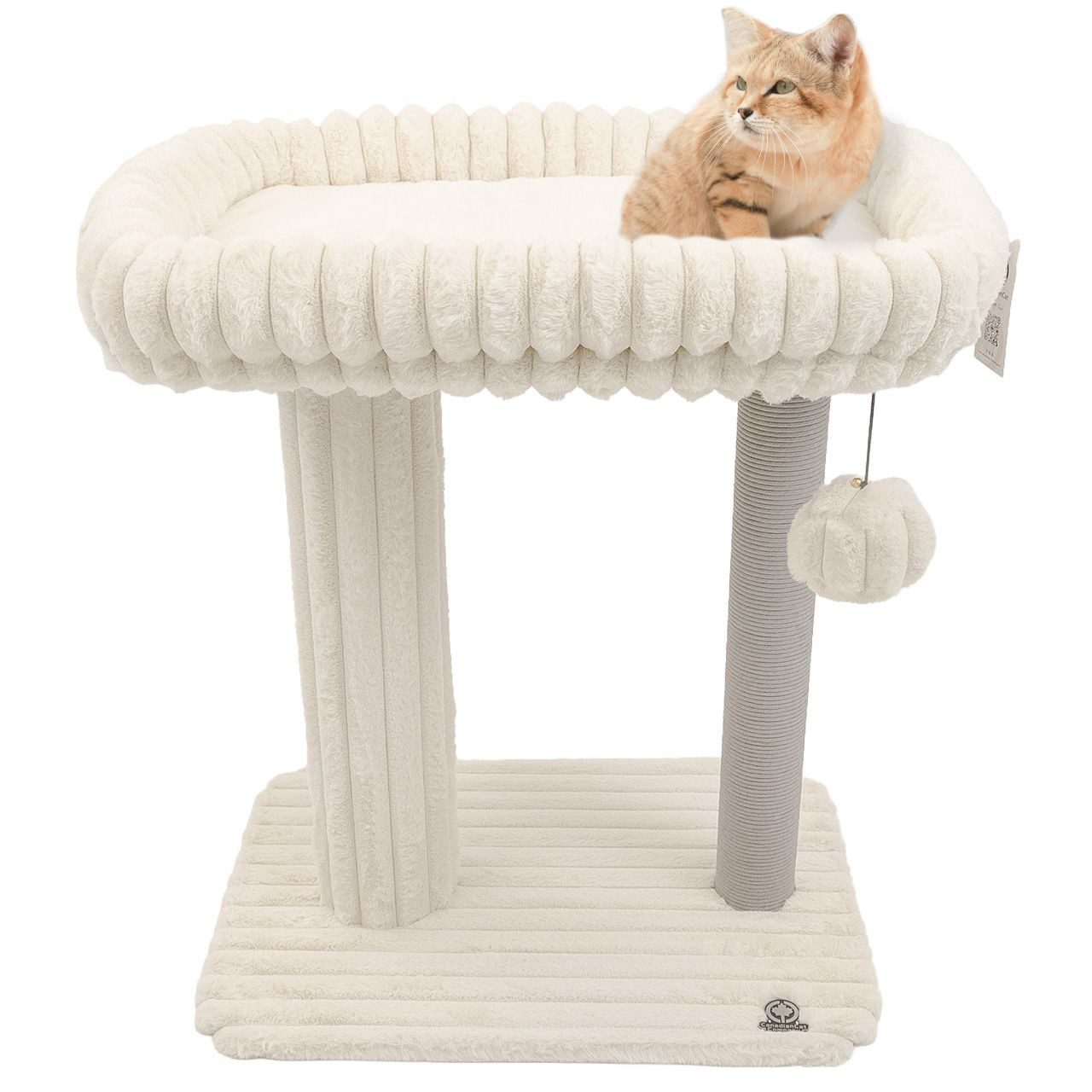 Canadian Cat Company Kratzbaum Charlotte, Katzenmöbel, Kletterturm, ca. 68 x 48 x 80 cm