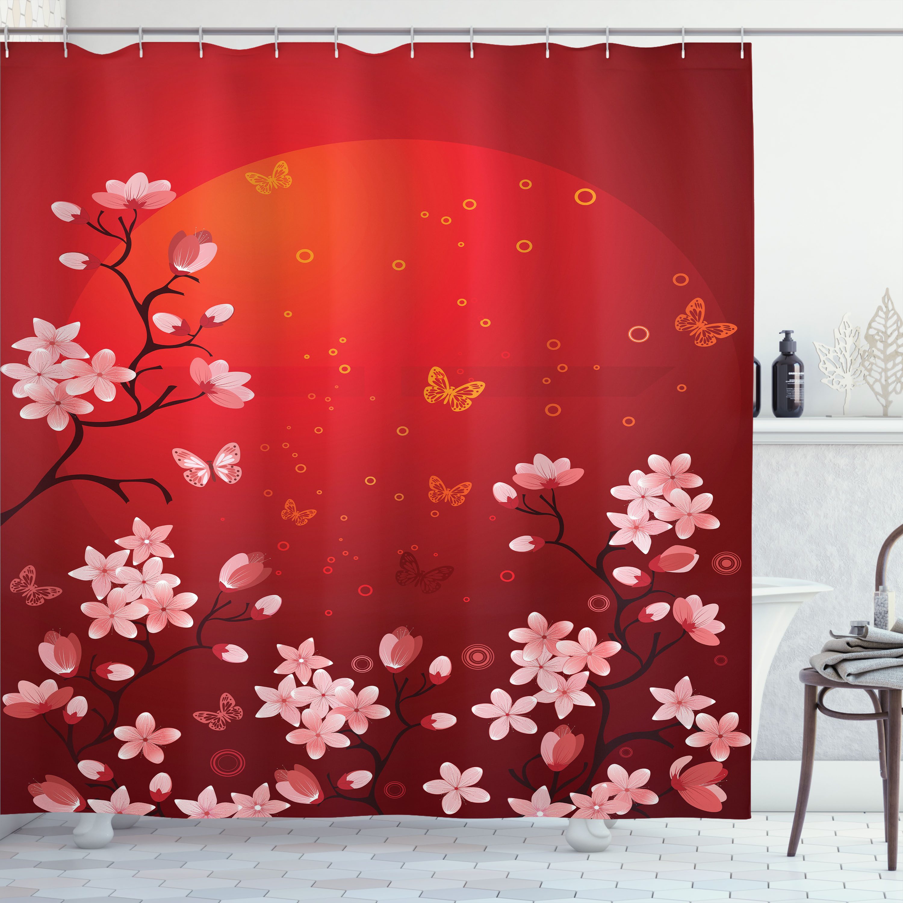 Abakuhaus Duschvorhang Moderner Digitaldruck mit 12 Haken auf Stoff Wasser günstig online kaufen