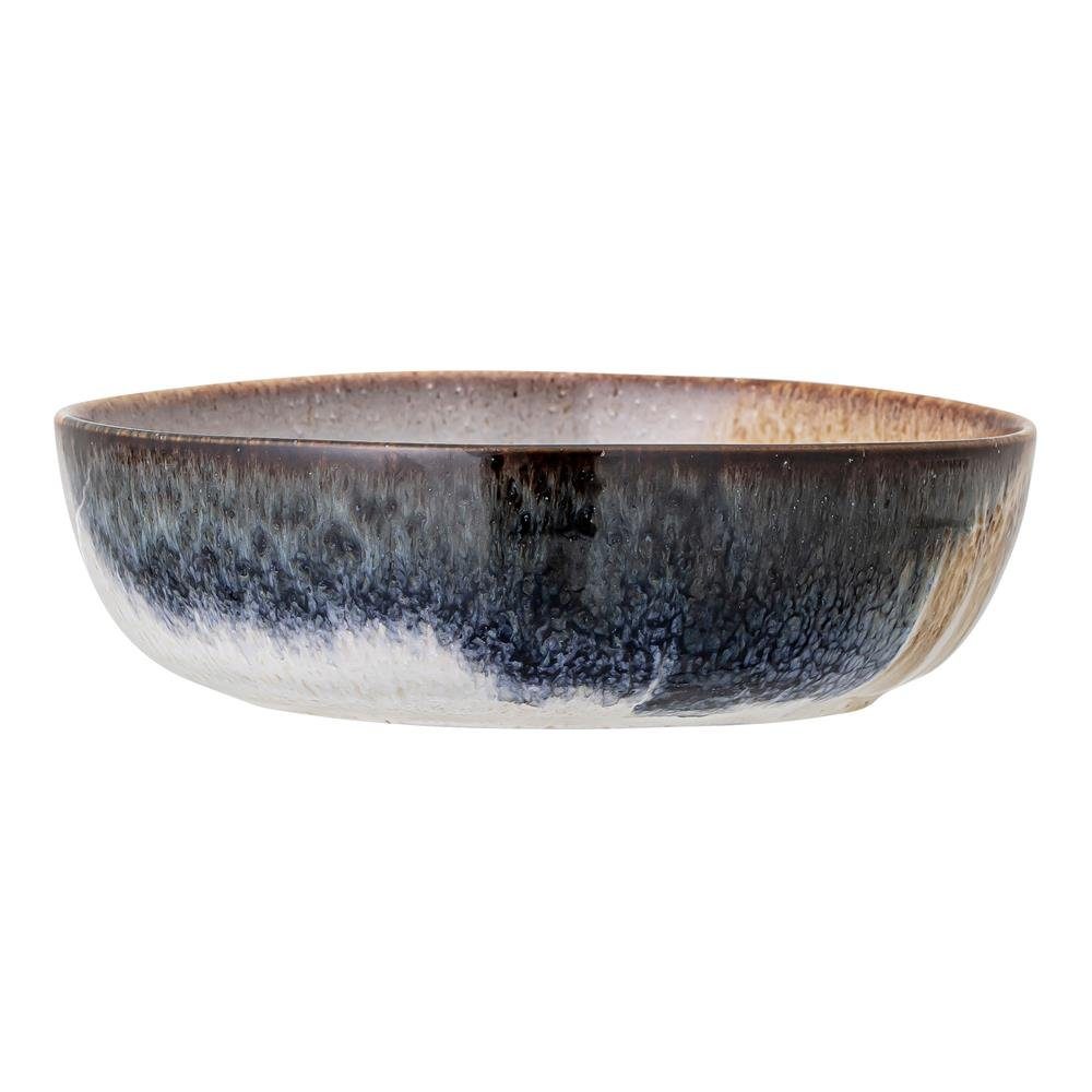 Bloomingville Servierschale Jules Servierschüssel, Steingut braun/blau 750ml 17,5cm Servierschüssel handgefertigt – Bild 4 von 5