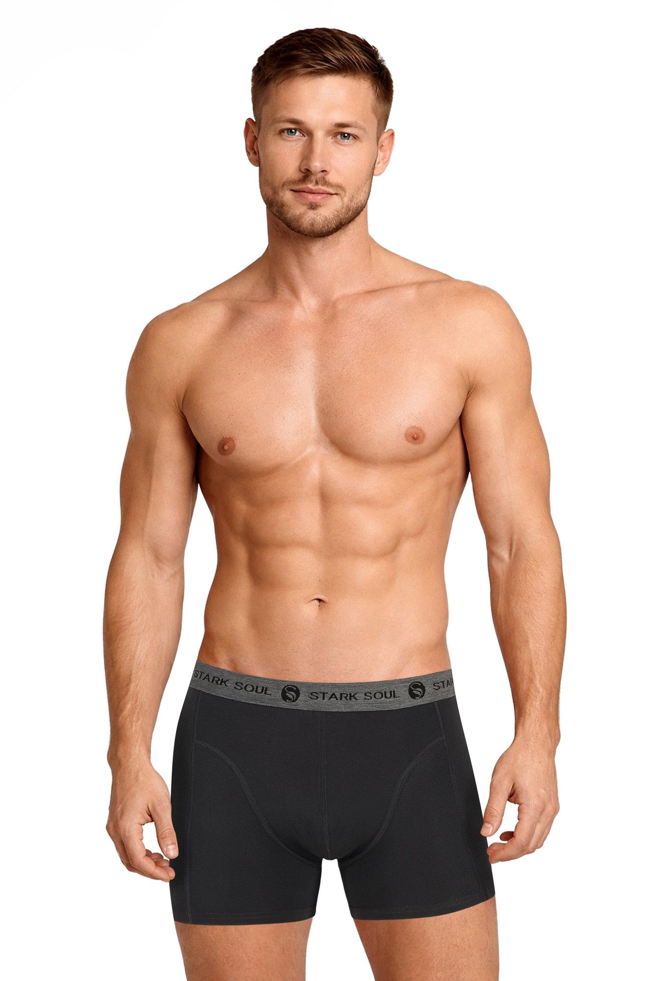 Stark Soul® Boxershorts Herren Boxershorts, 3er Pack, Retroshorts, Trunks - weiche Baumwolle 3er-Pack – Bild 2 von 5